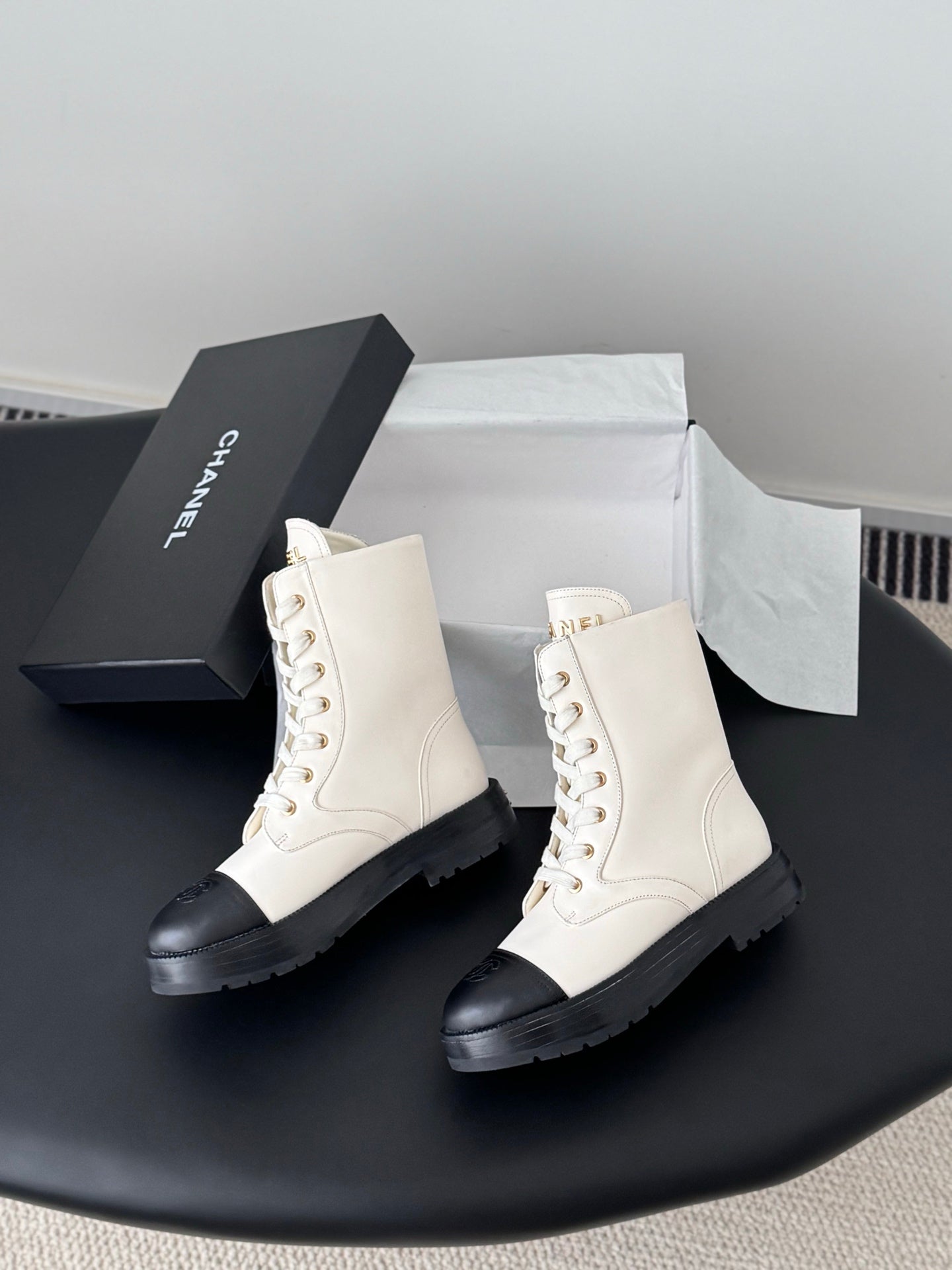 Chan 25fw ankle boots