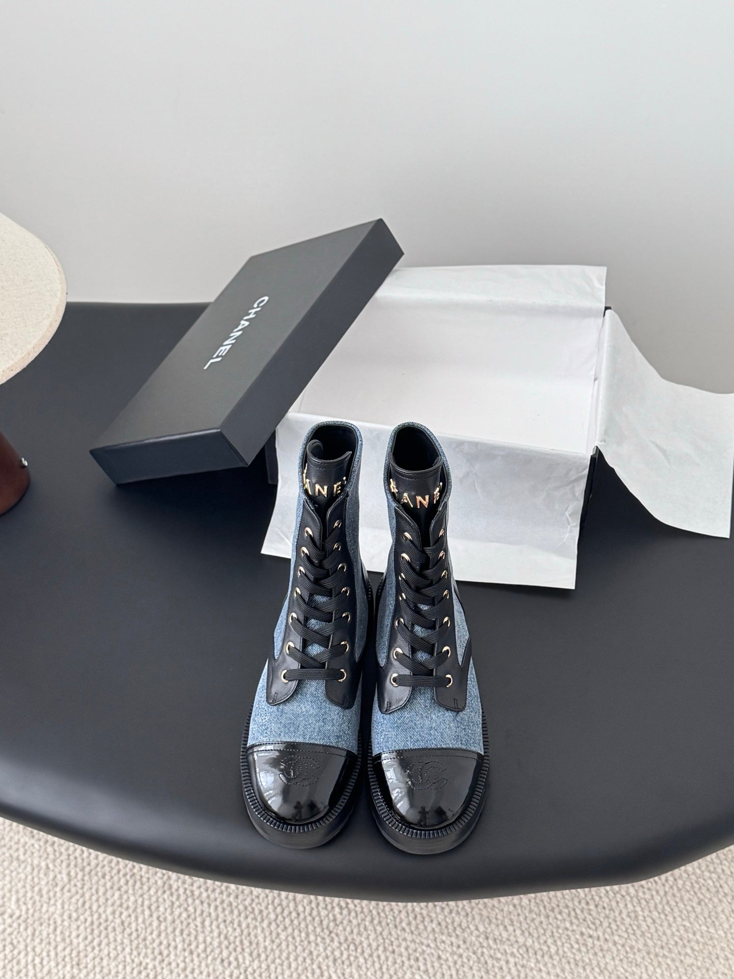 Chan 25fw ankle boots