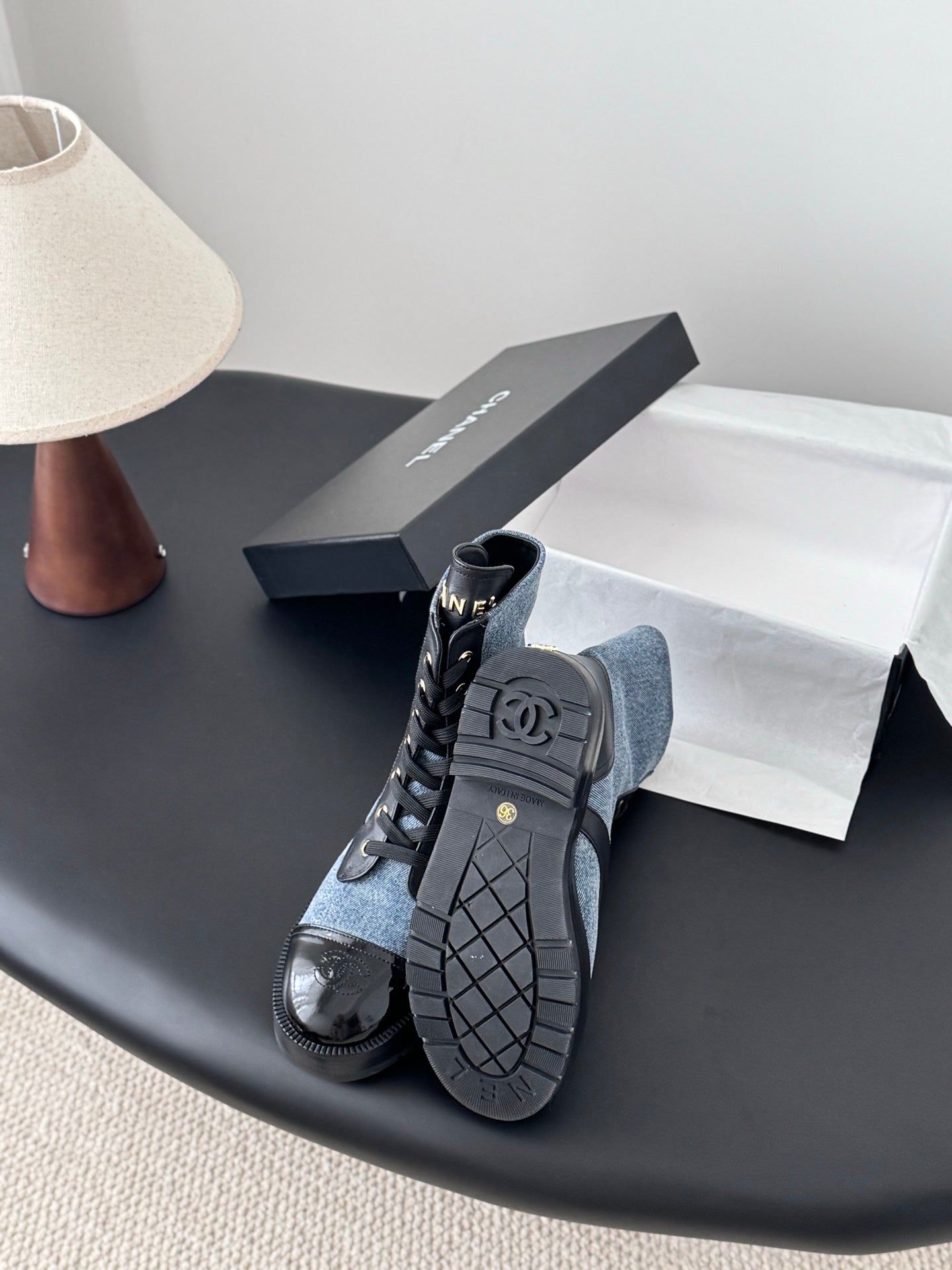 Chan 25fw ankle boots