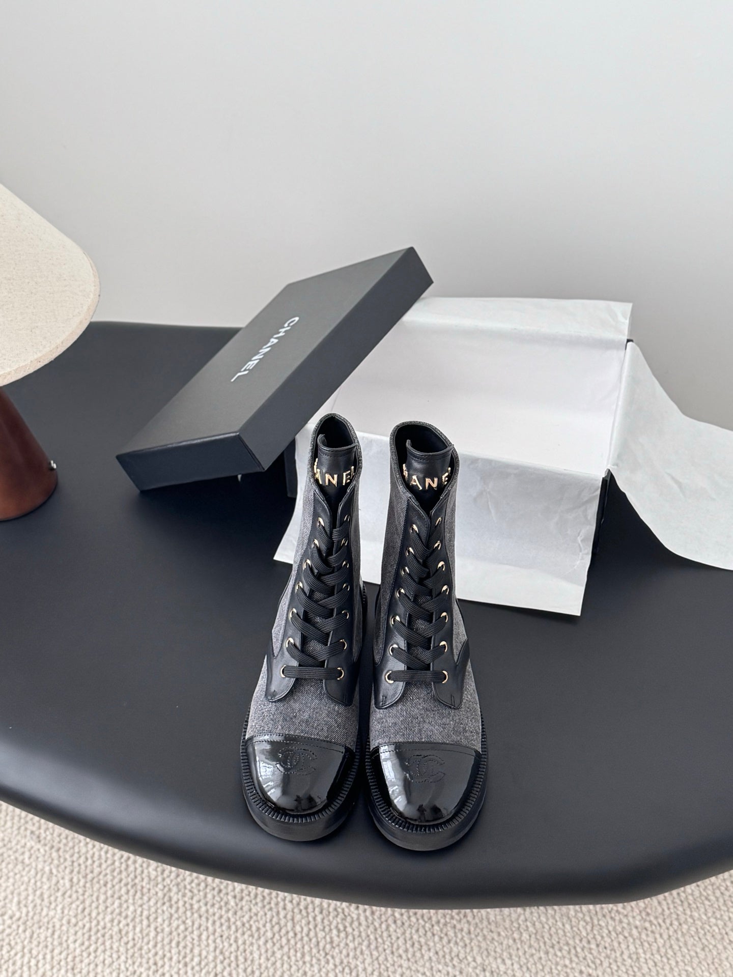 Chan 25fw ankle boots