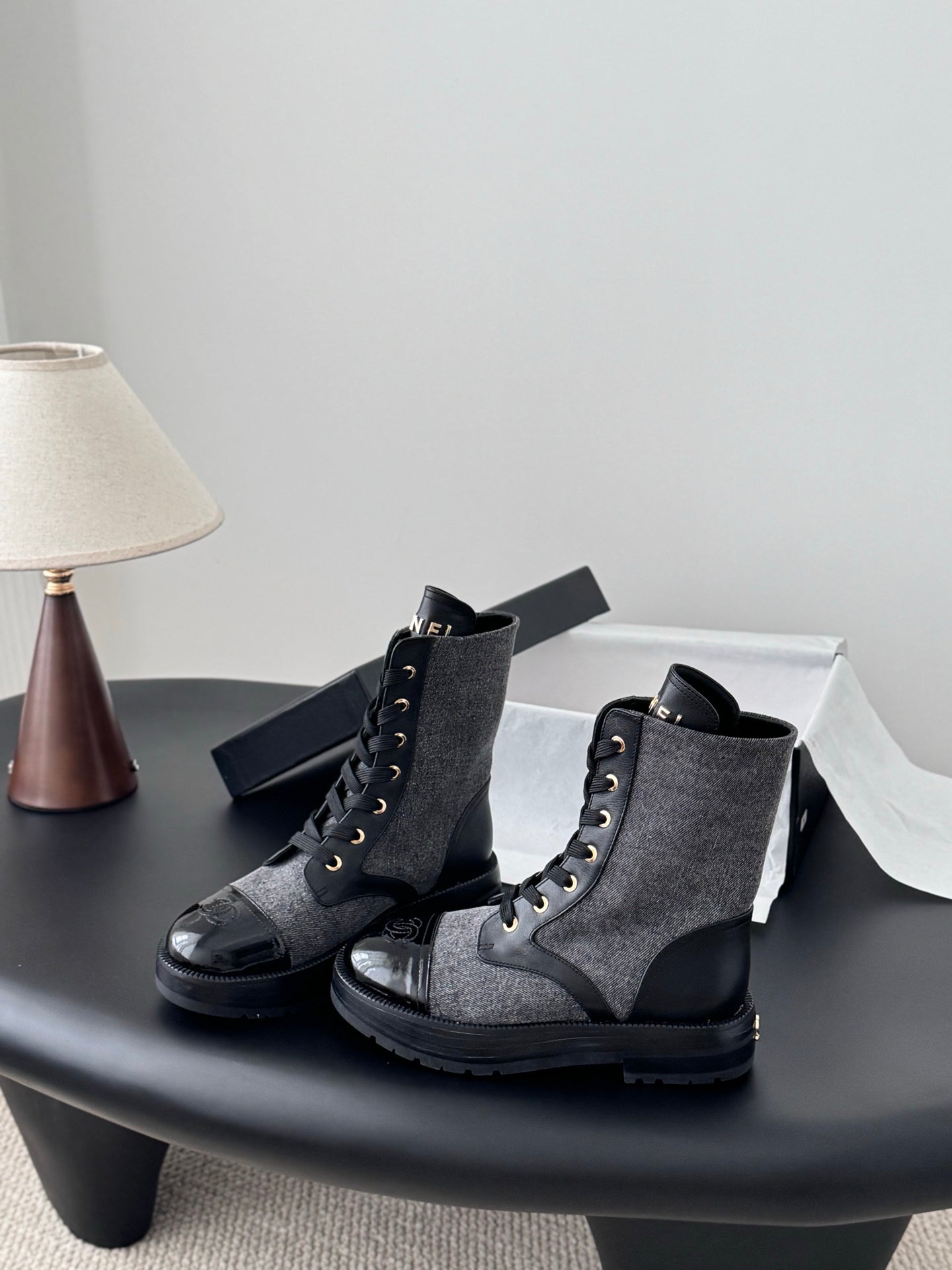 Chan 25fw ankle boots