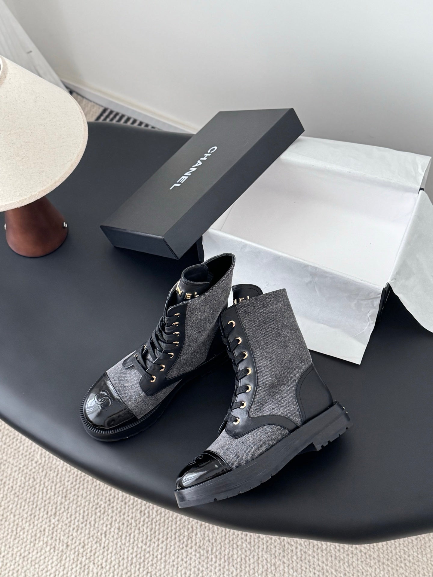 Chan 25fw ankle boots