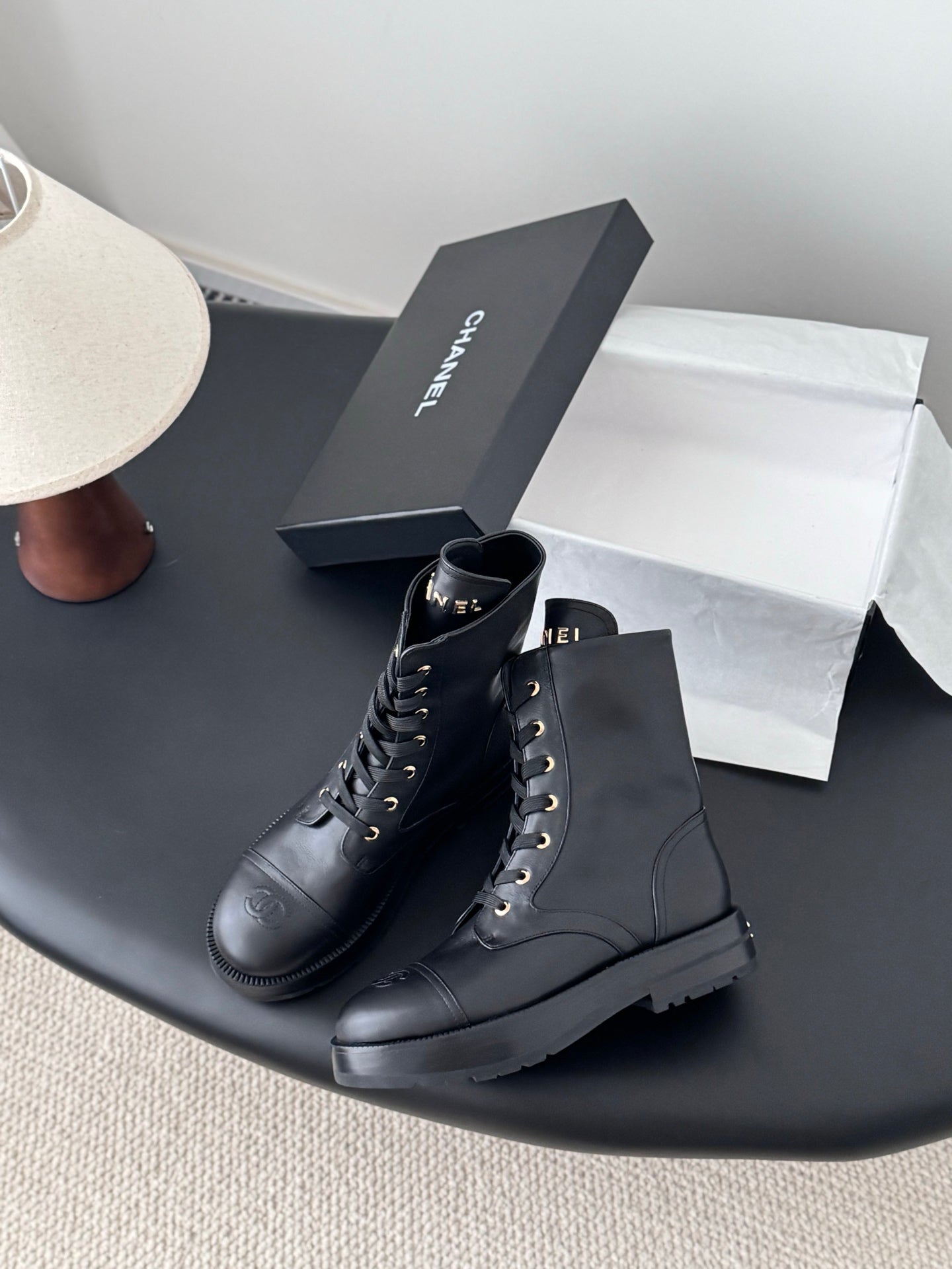 Chan 25fw ankle boots