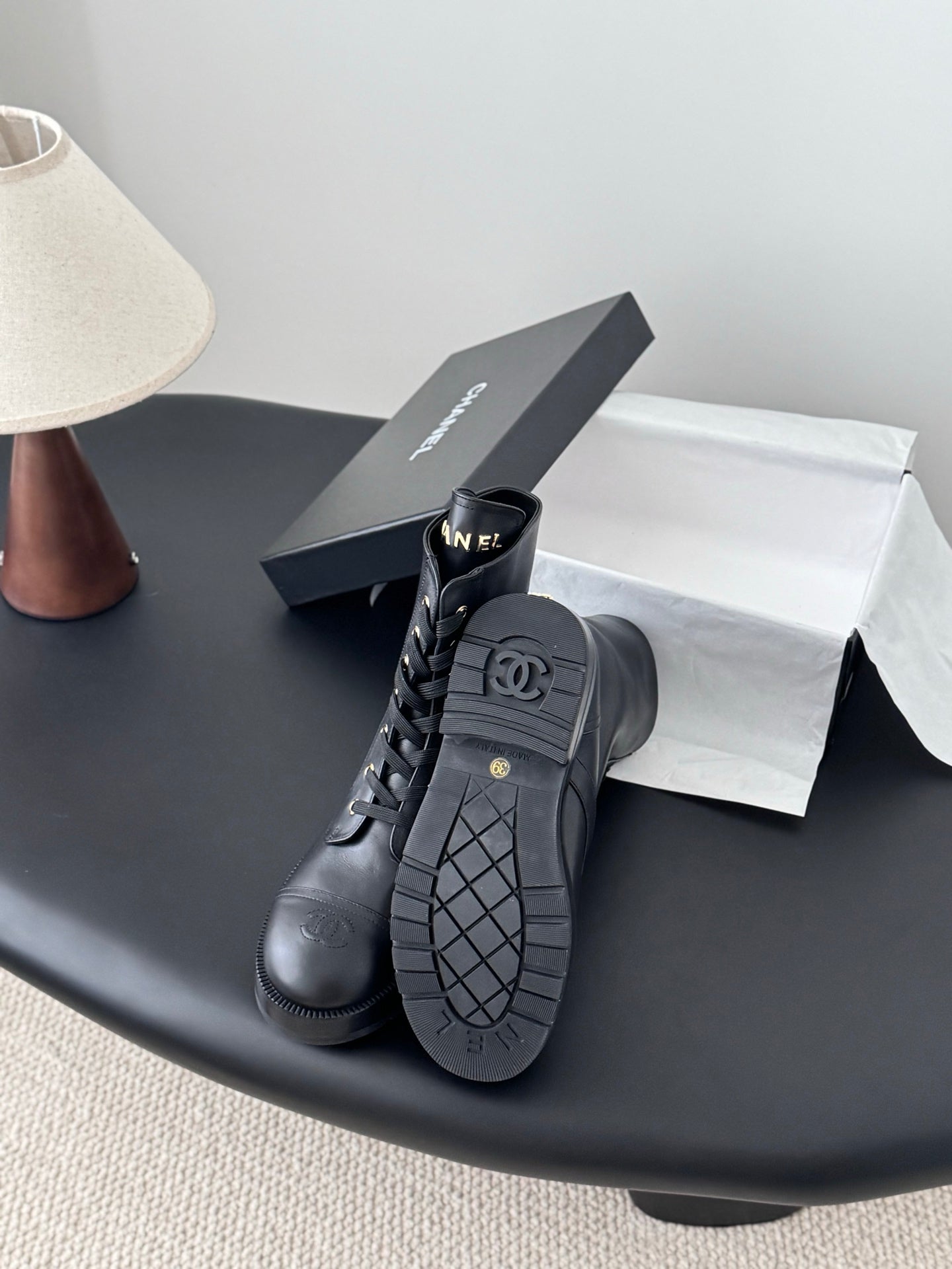 Chan 25fw ankle boots