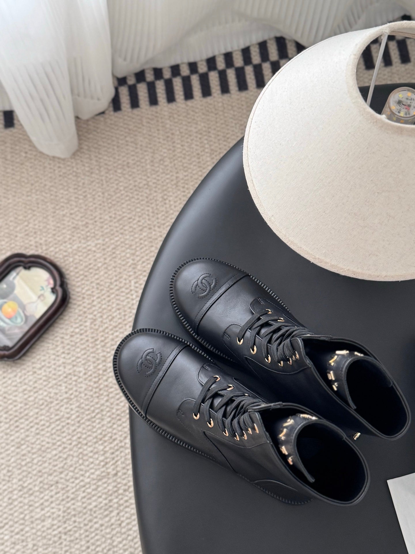 Chan 25fw ankle boots