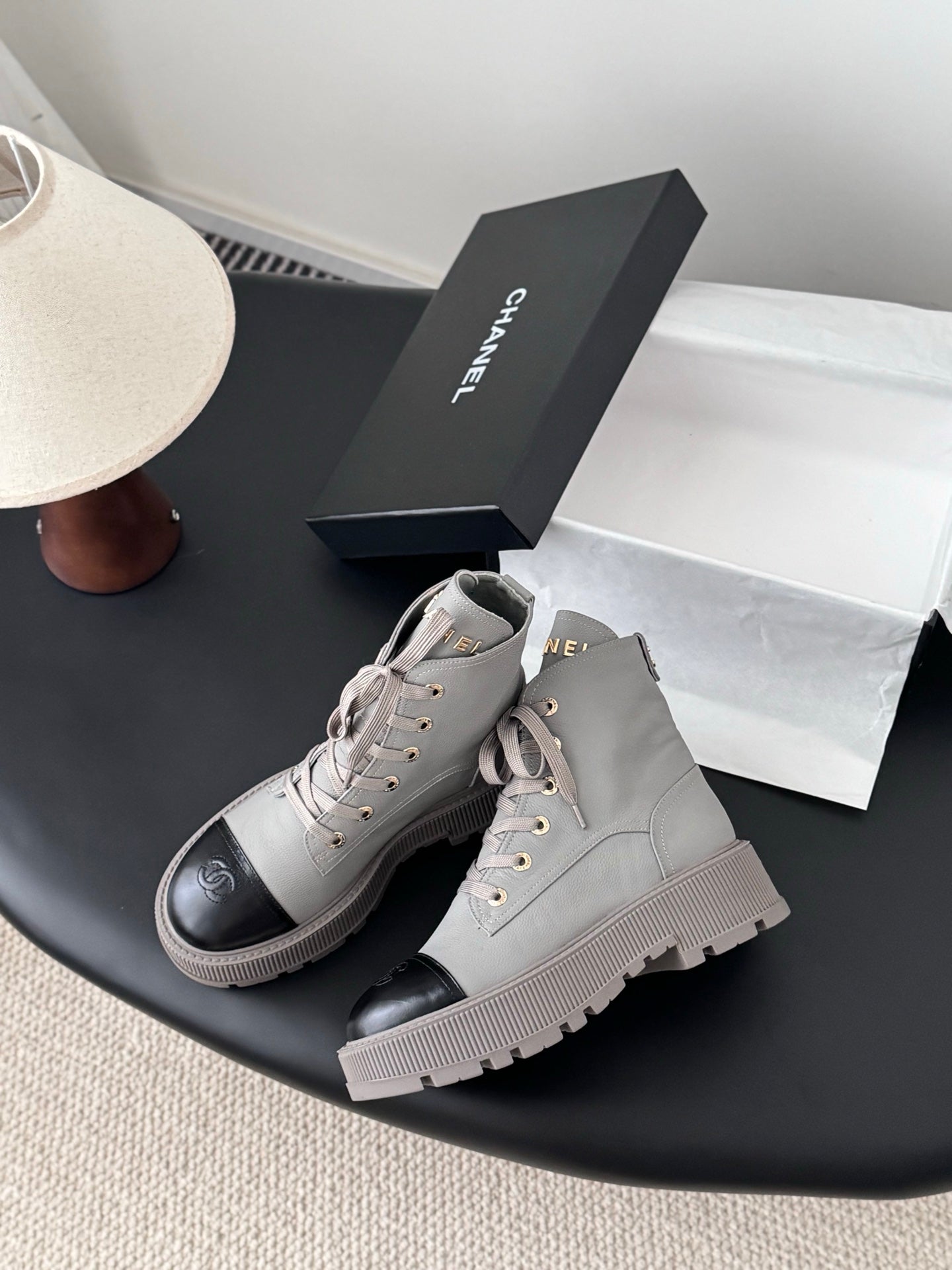 Chan 25fw ankle boots