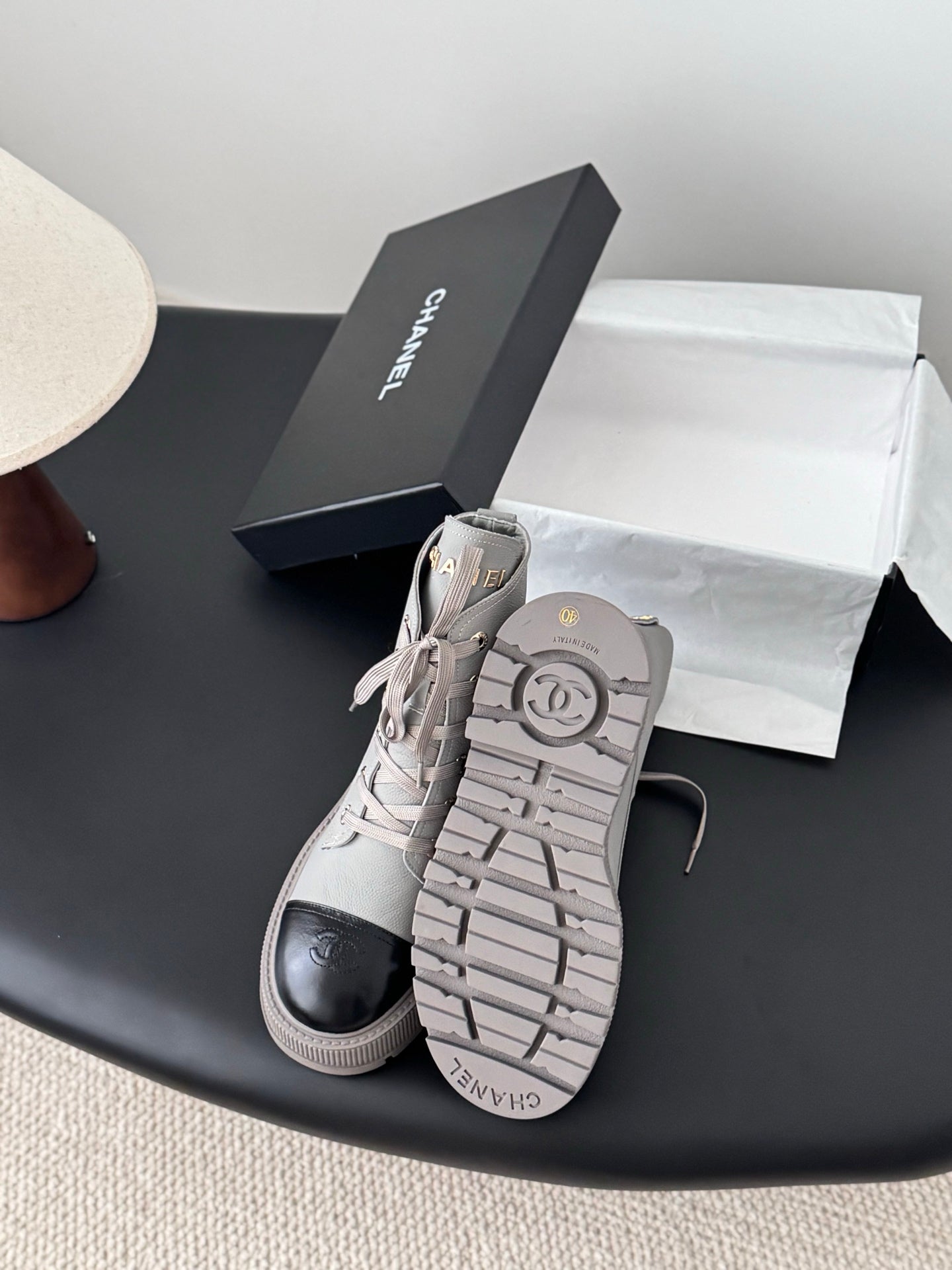 Chan 25fw ankle boots