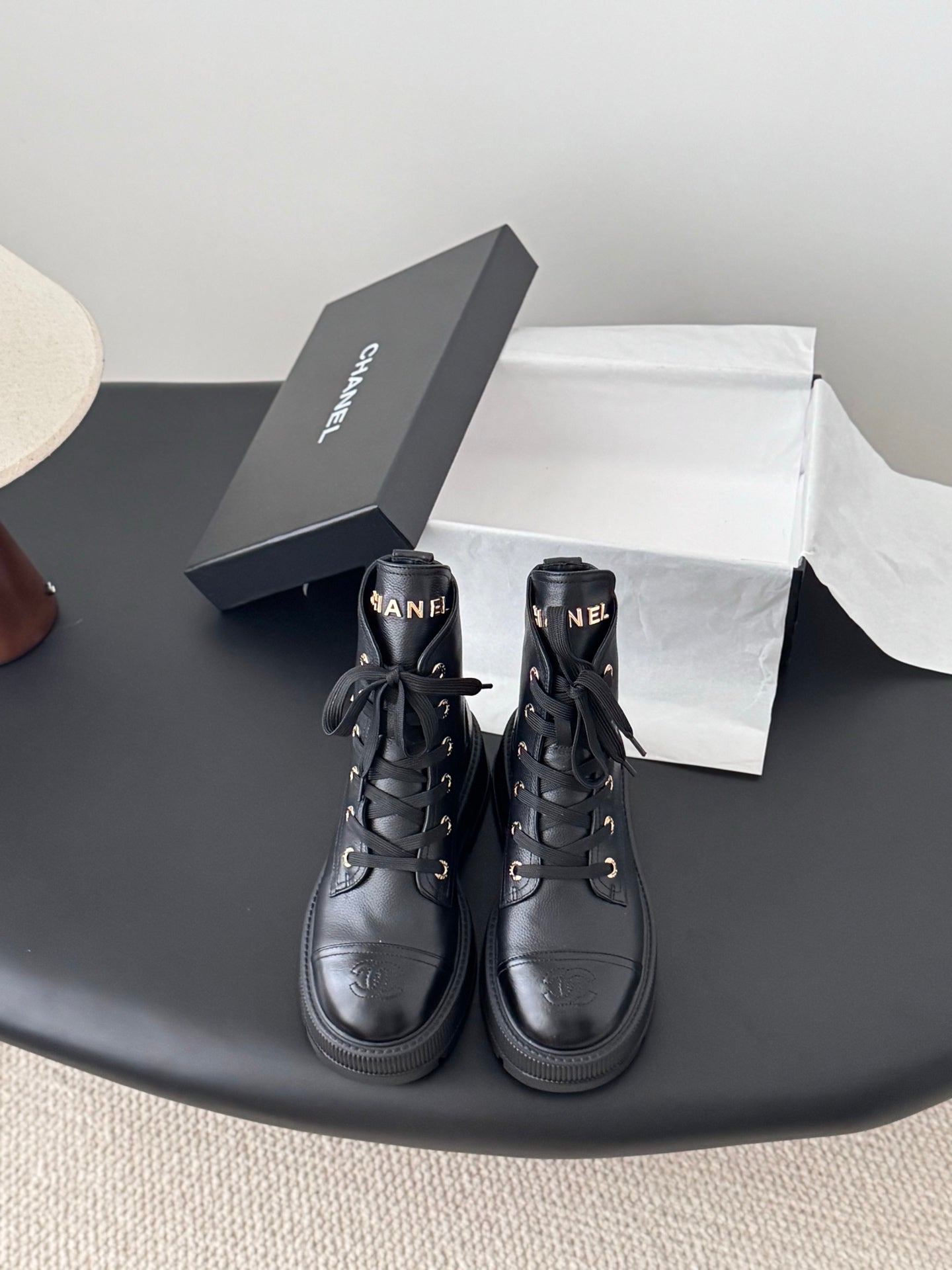 Chan 25fw ankle boots