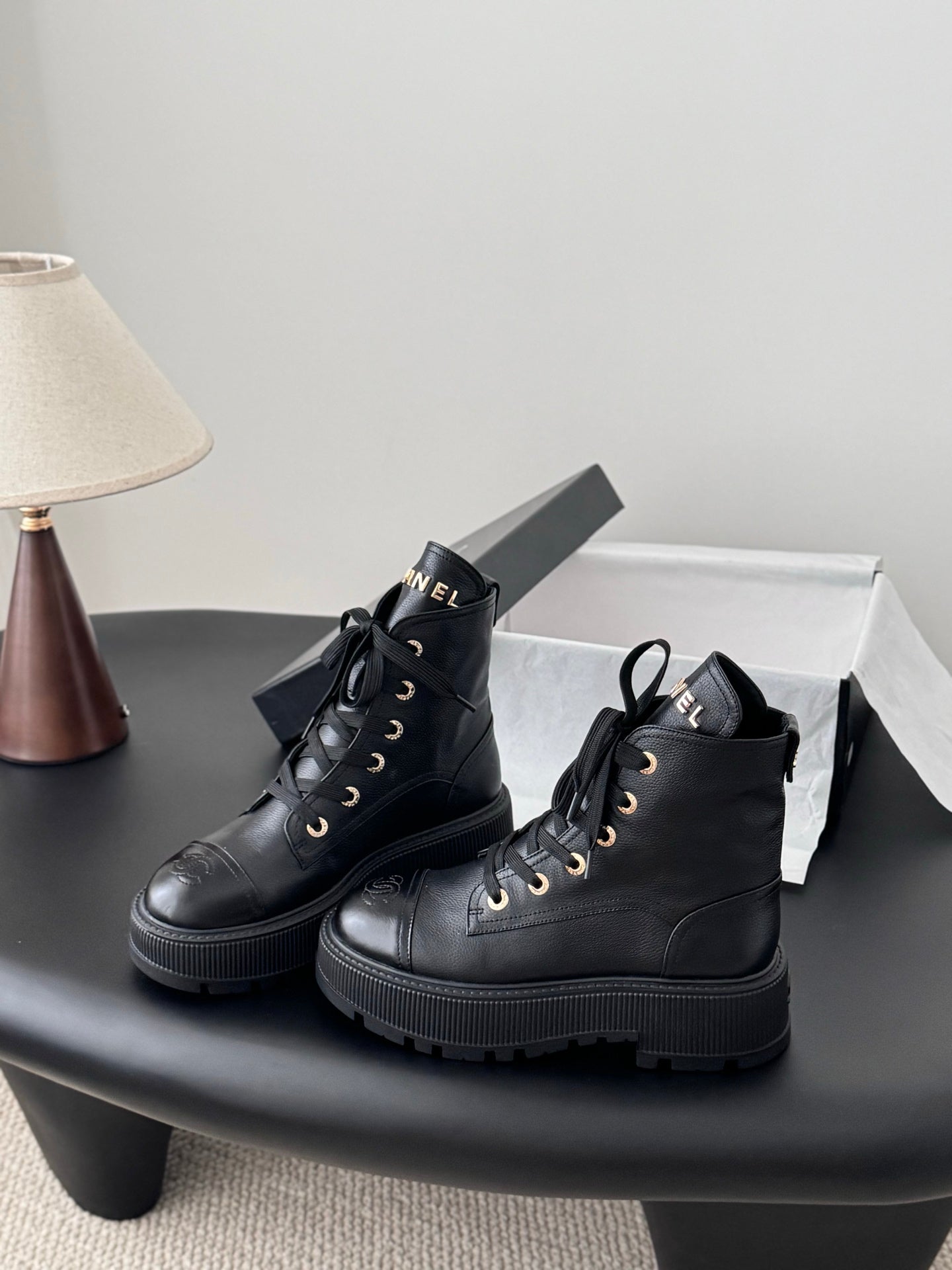 Chan 25fw ankle boots