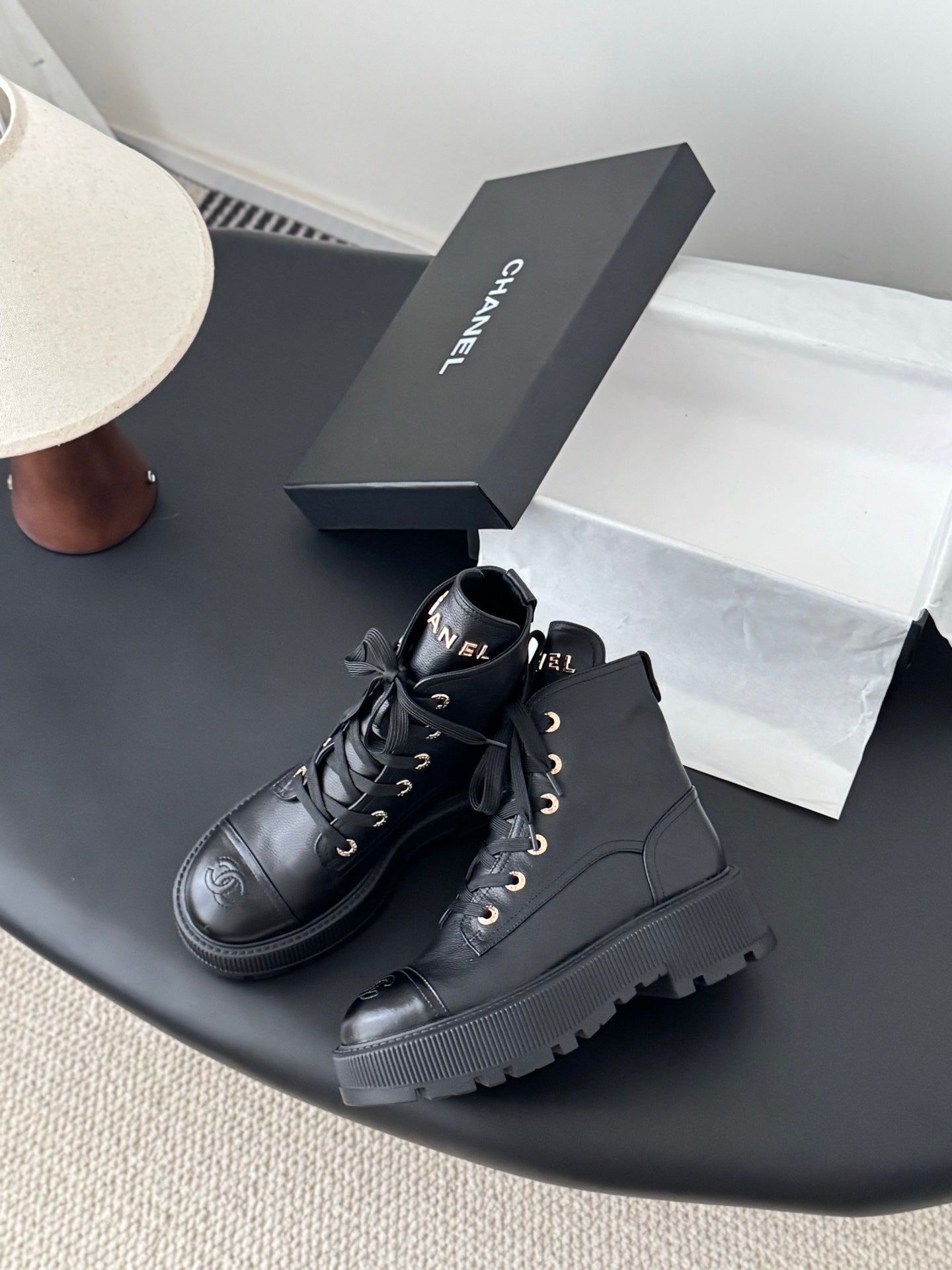 Chan 25fw ankle boots