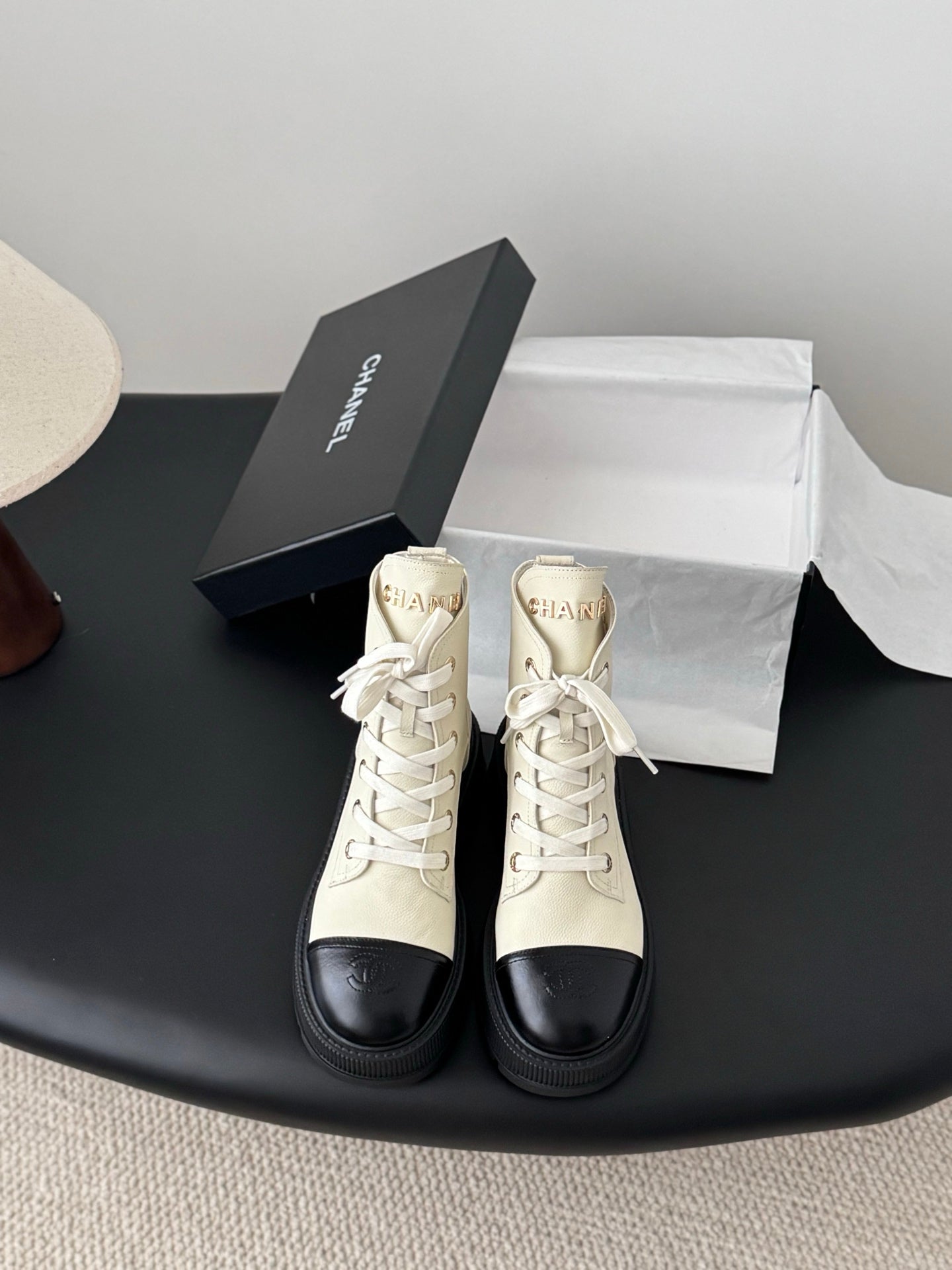 Chan 25fw ankle boots