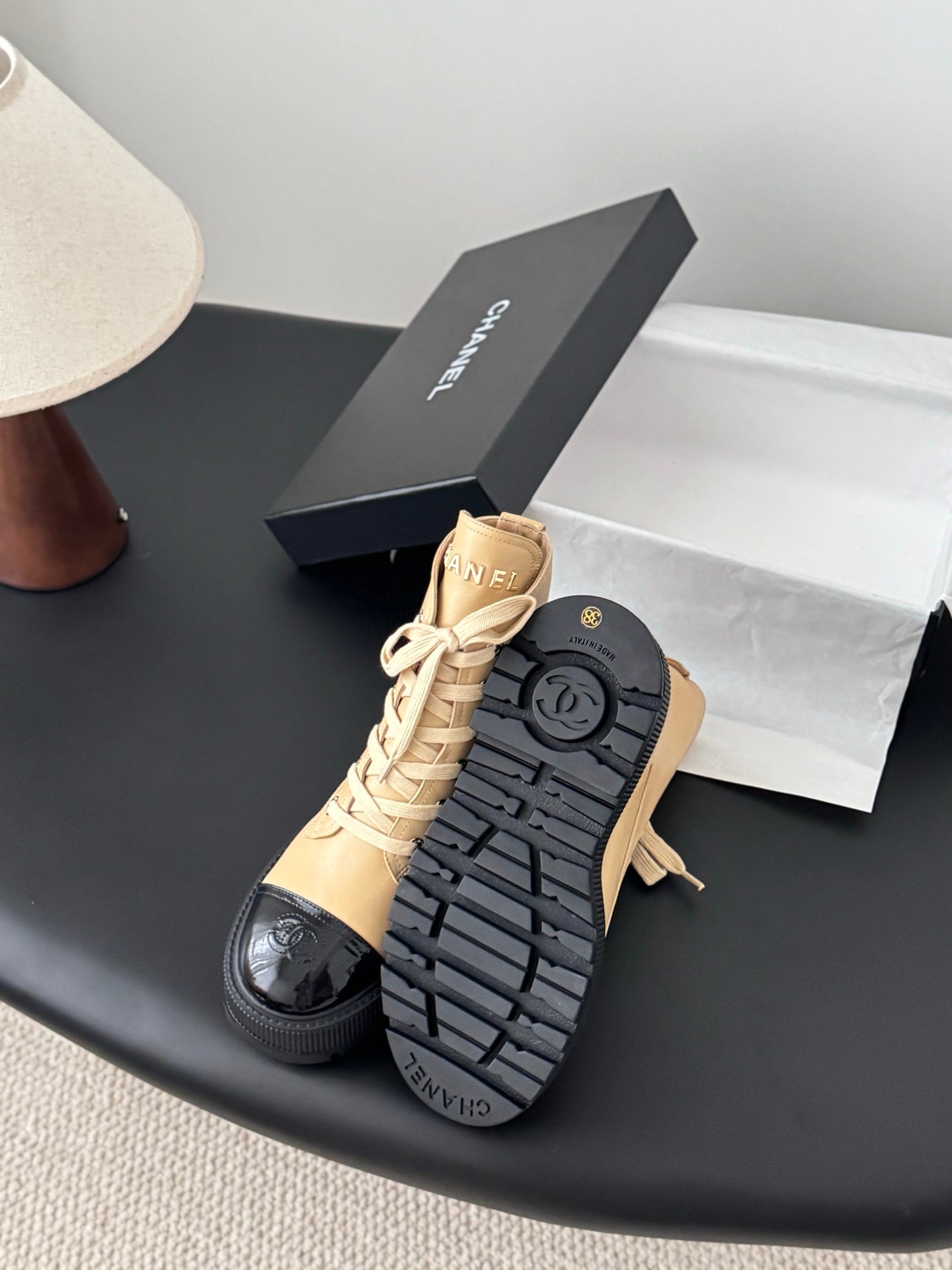 Chan 25fw ankle boots