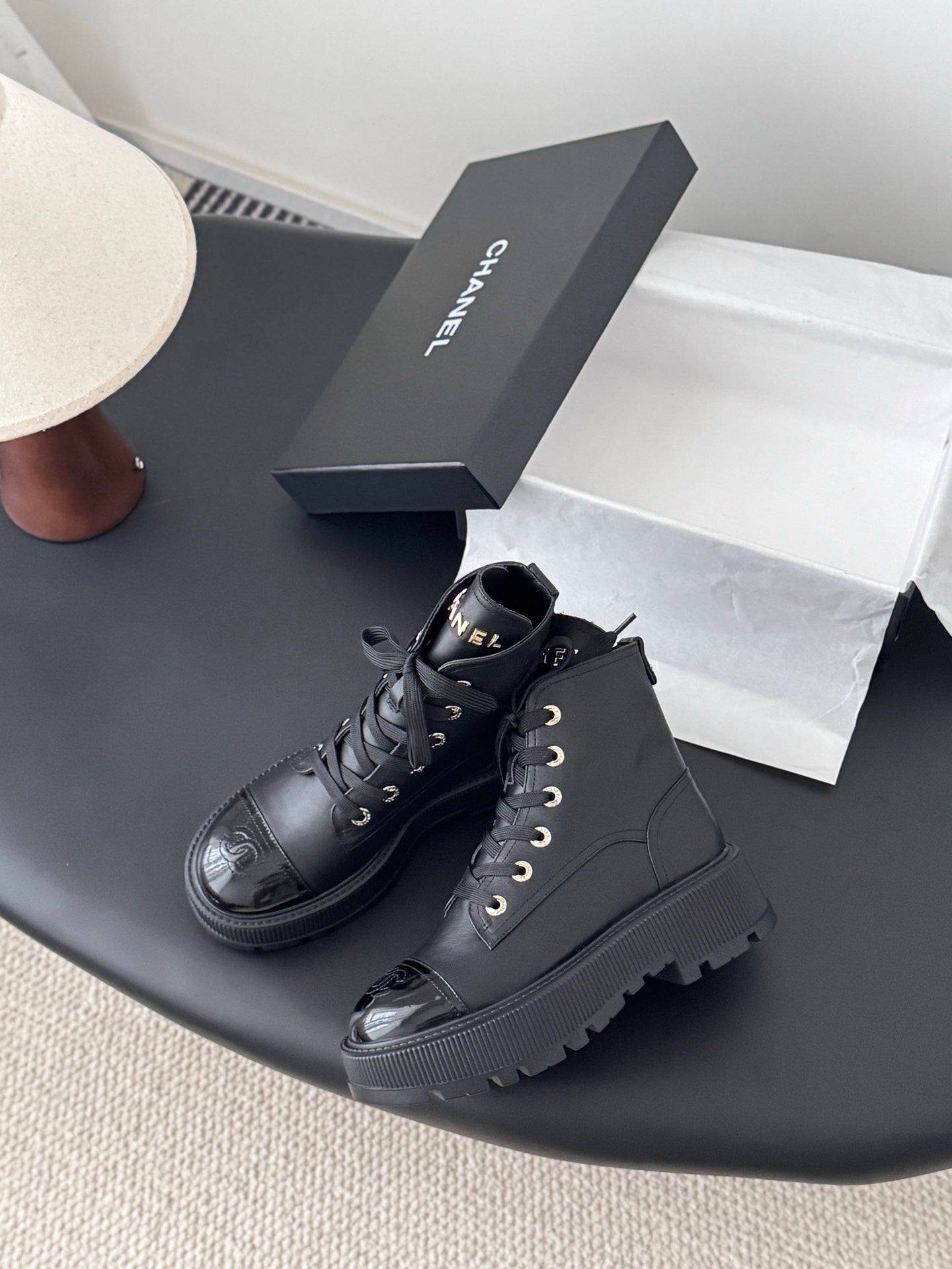 Chan 25fw ankle boots