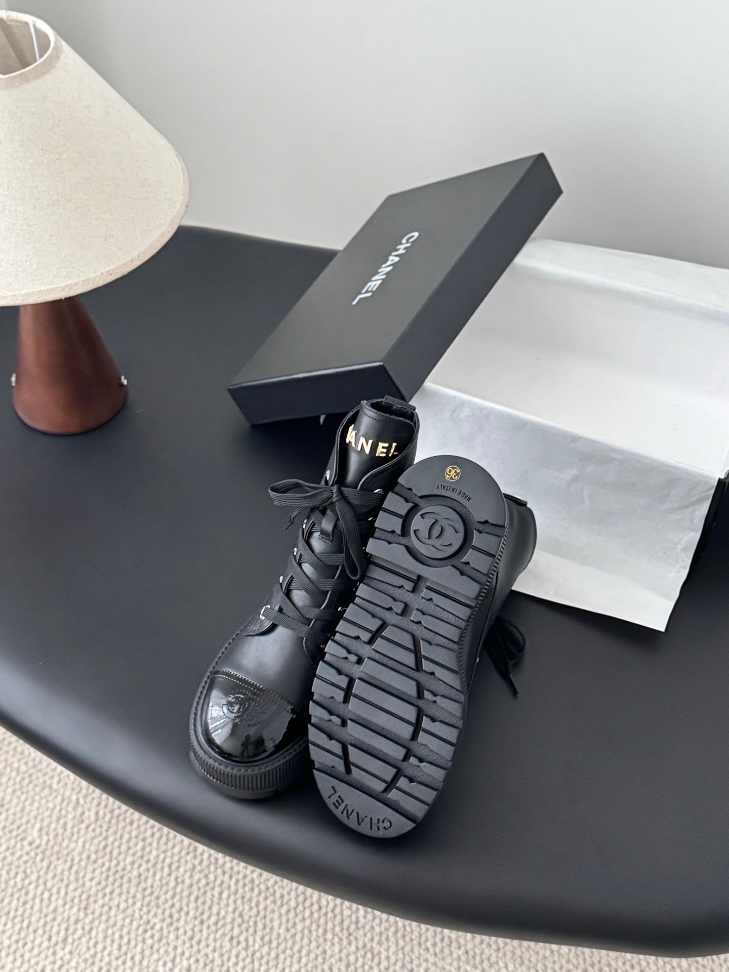 Chan 25fw ankle boots