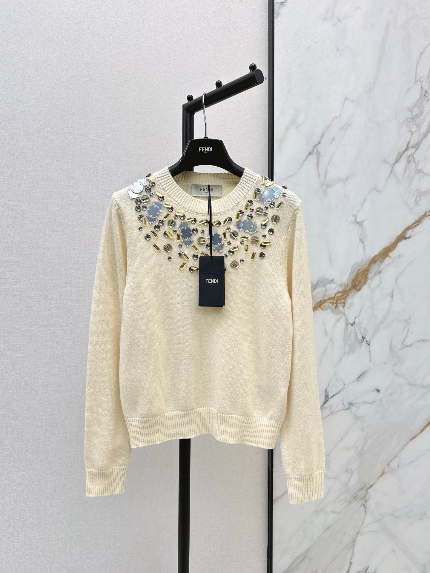 Fend NEW Beaded sweater
