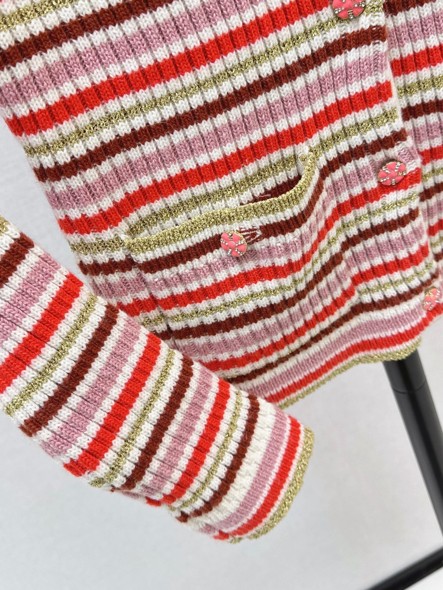 Chan NEW striped knit cardigan