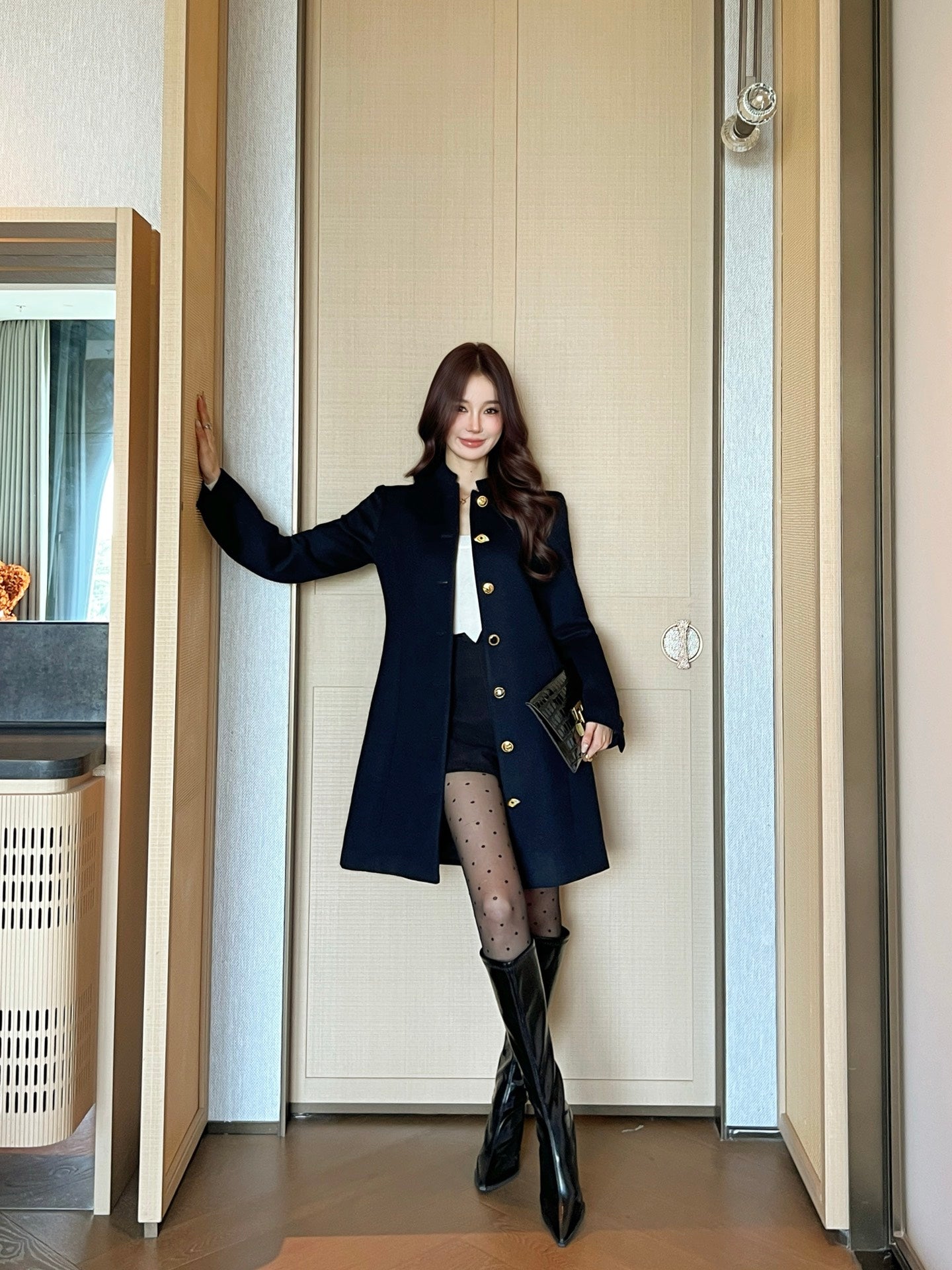 Schl NEW woven long jacket