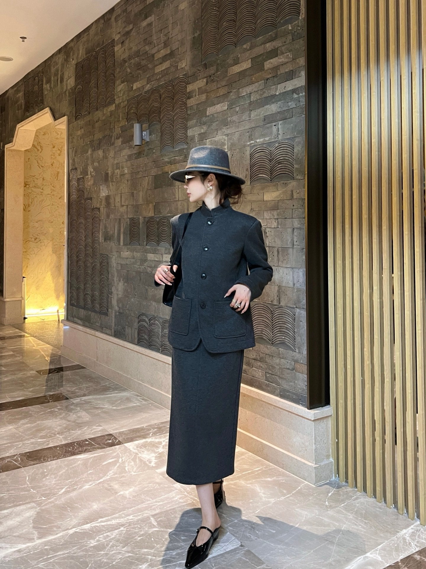 Loro NEW jacket skirt set