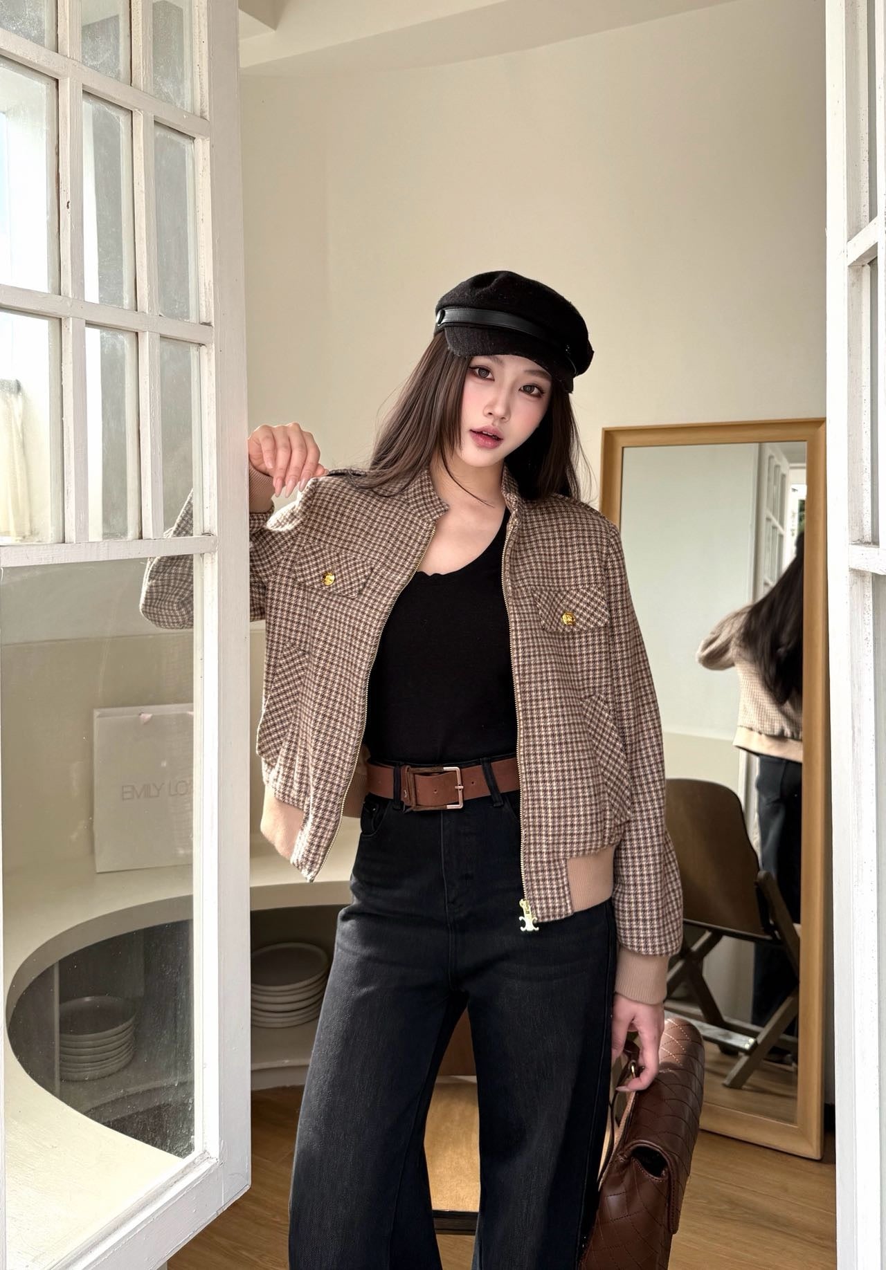 Ce1i NEW houndstooth jacket