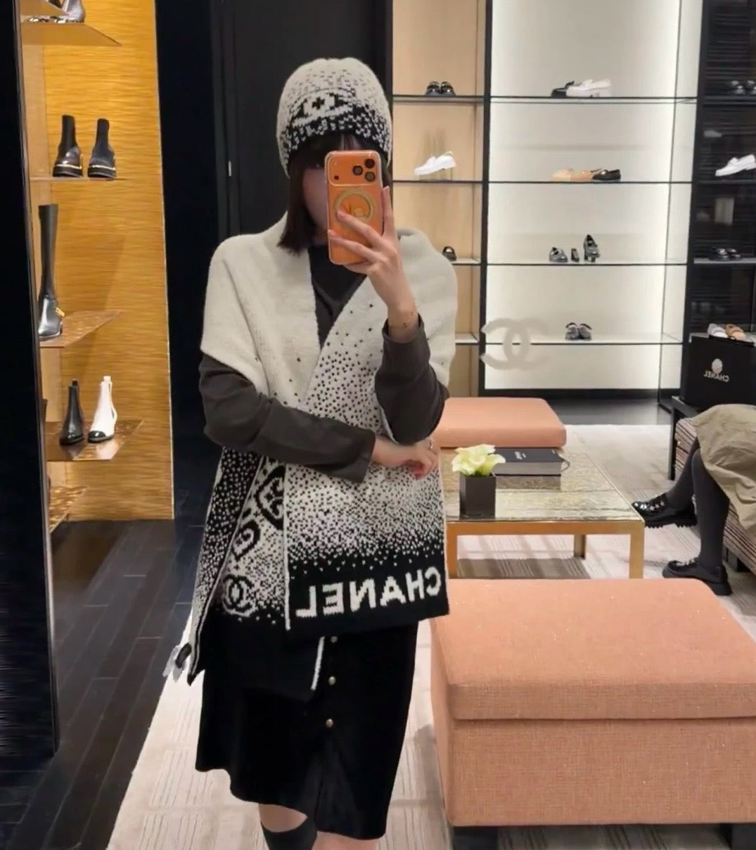 Chan NEW cashmere hat scarves