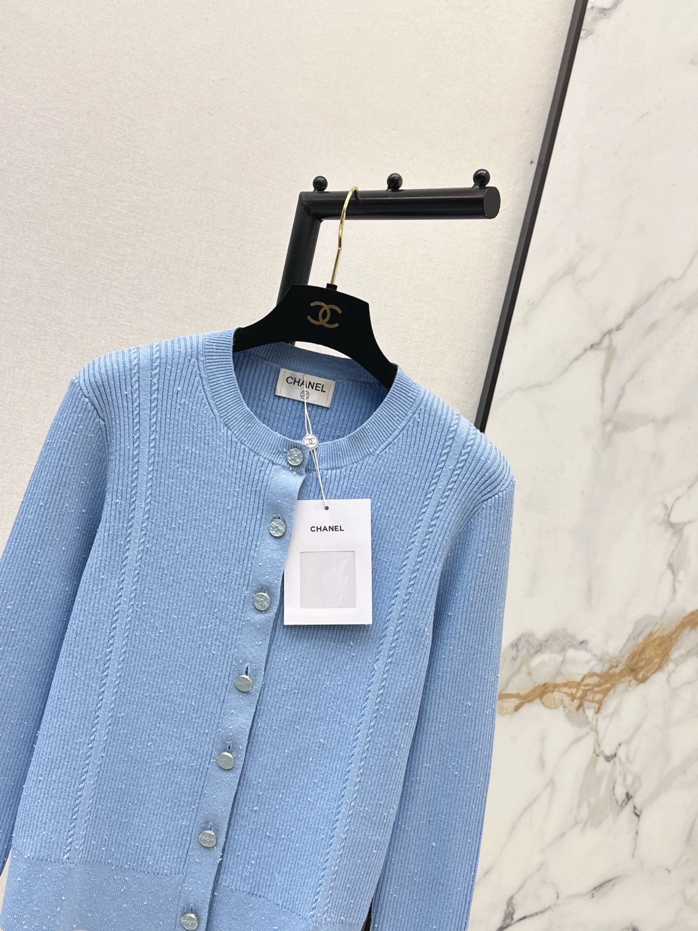 Chan NEW Jacquard knit cardigan