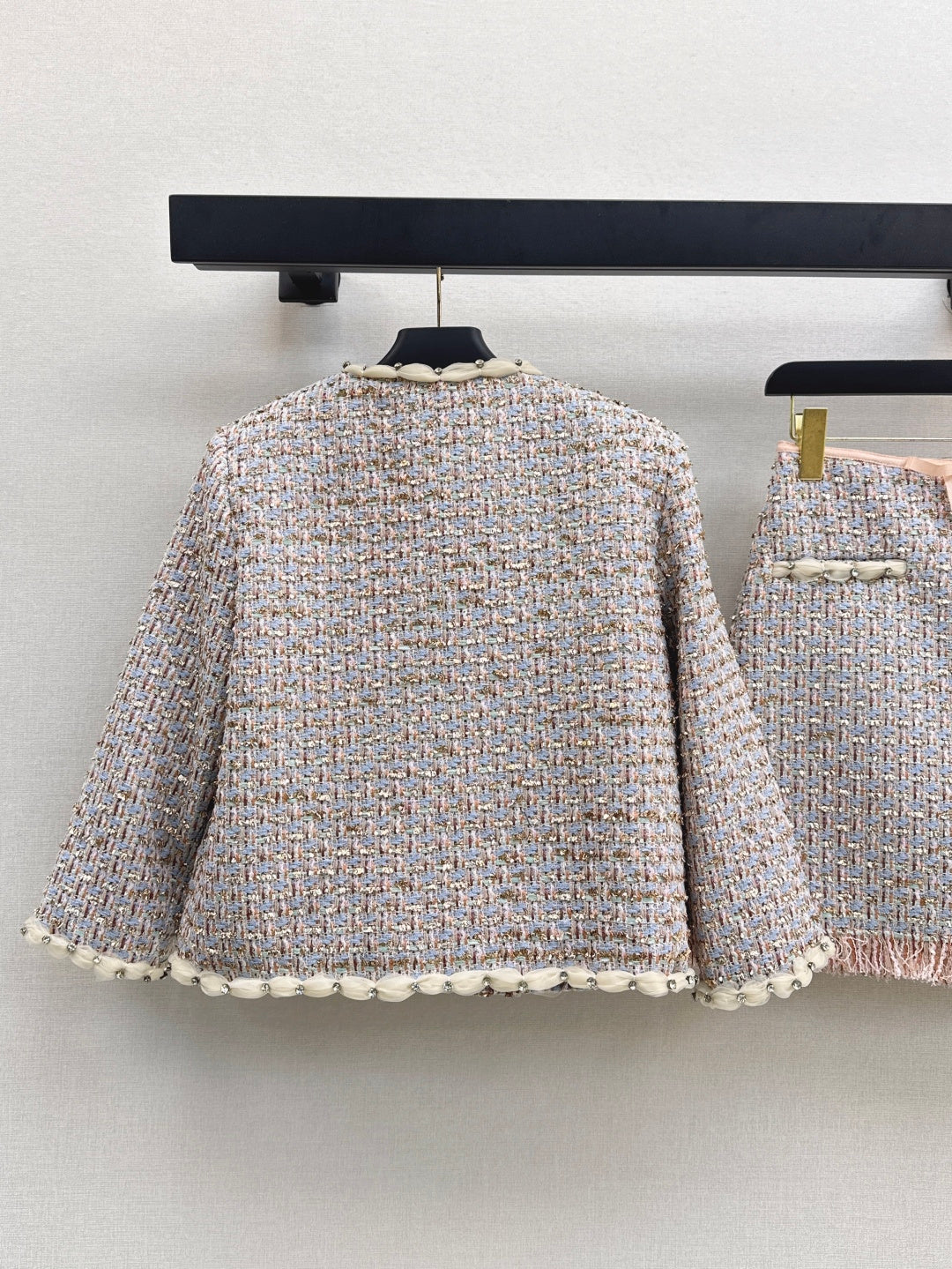 Va1en NEW woven Jacket + Skirt Set