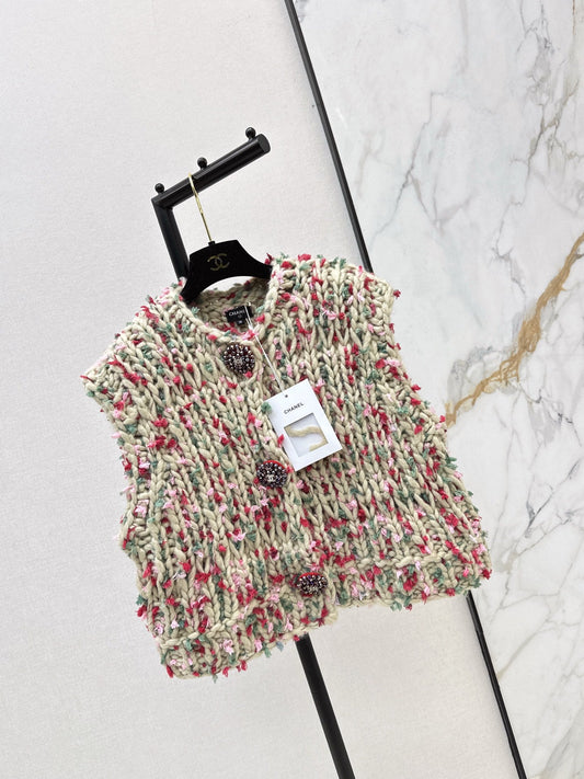 Chan NEW vintage knitted Vest