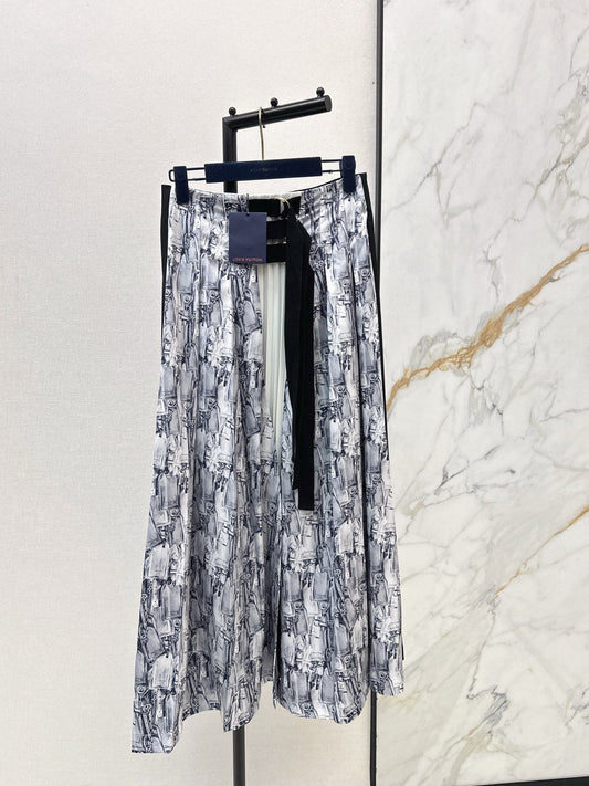 Louis NEW Printed pleated skirt