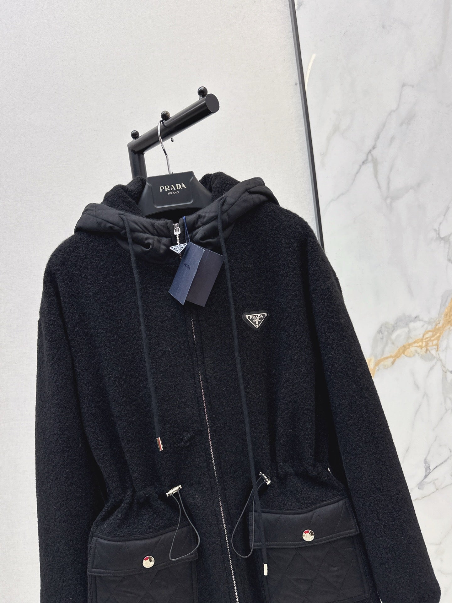 Pra NEW Hooded woolen jacket