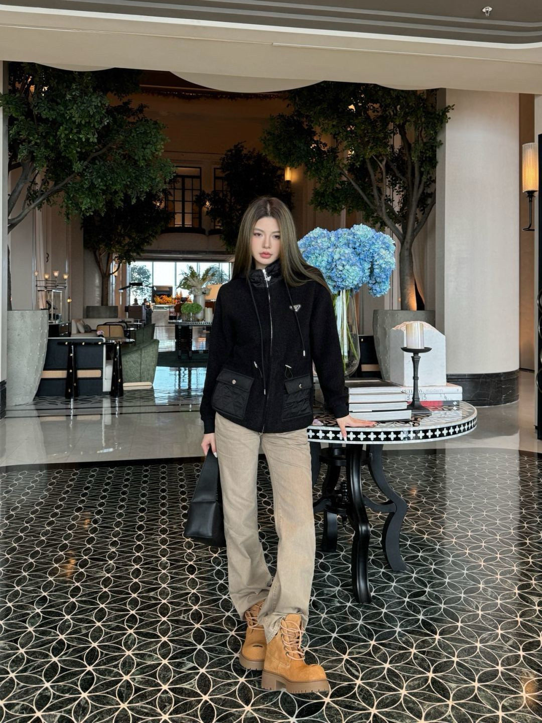 Pra NEW Hooded woolen jacket