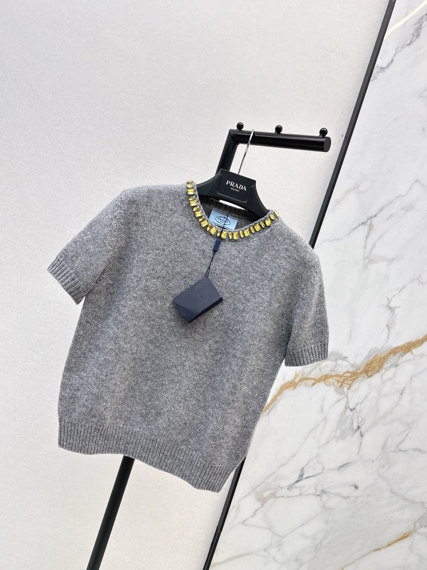 Pra NEW Cashmere short-sleeved sweater