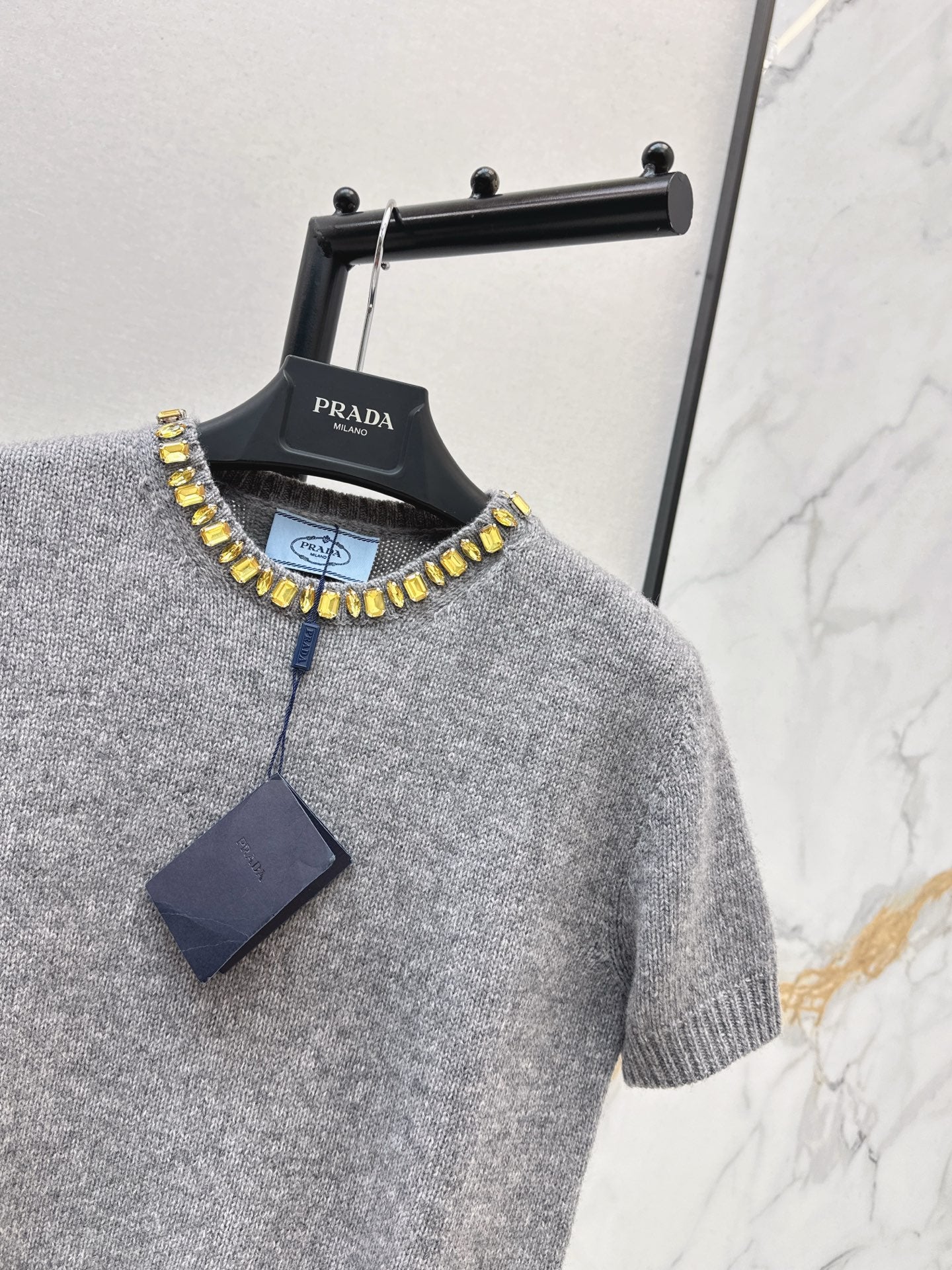 Pra NEW Cashmere short-sleeved sweater