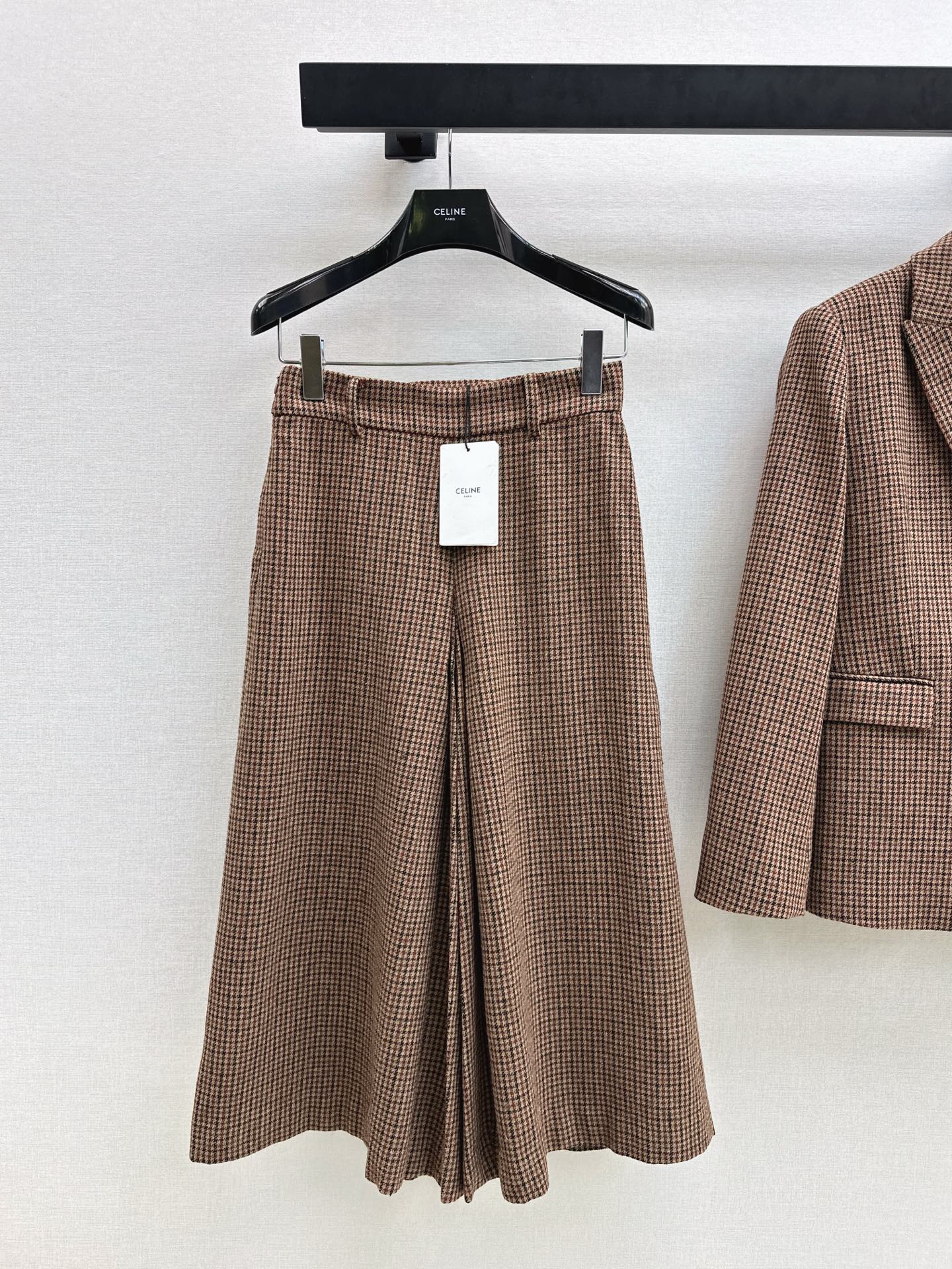 Ce1i NEW plaid high-waisted skirt pants