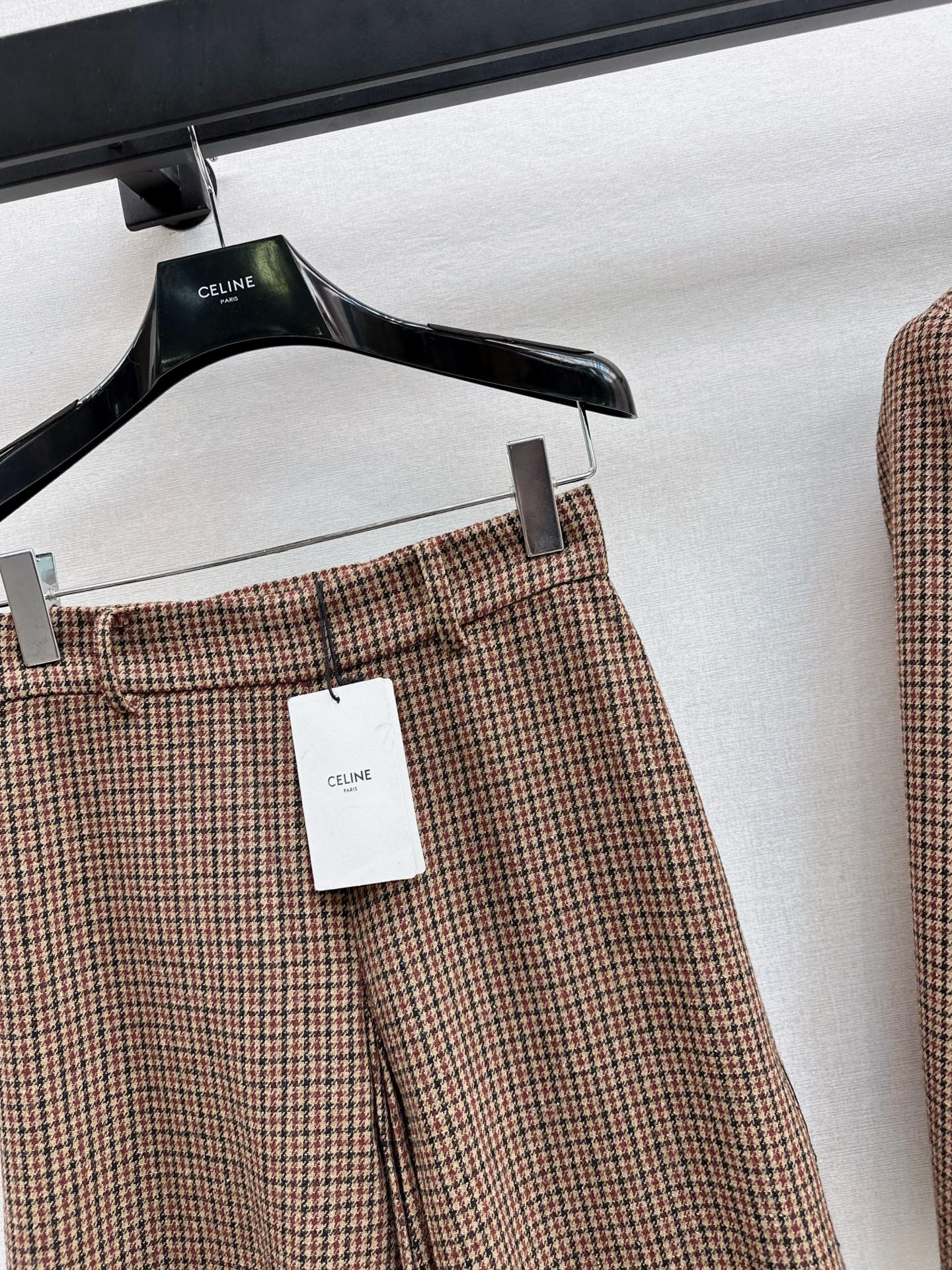 Ce1i NEW plaid high-waisted skirt pants