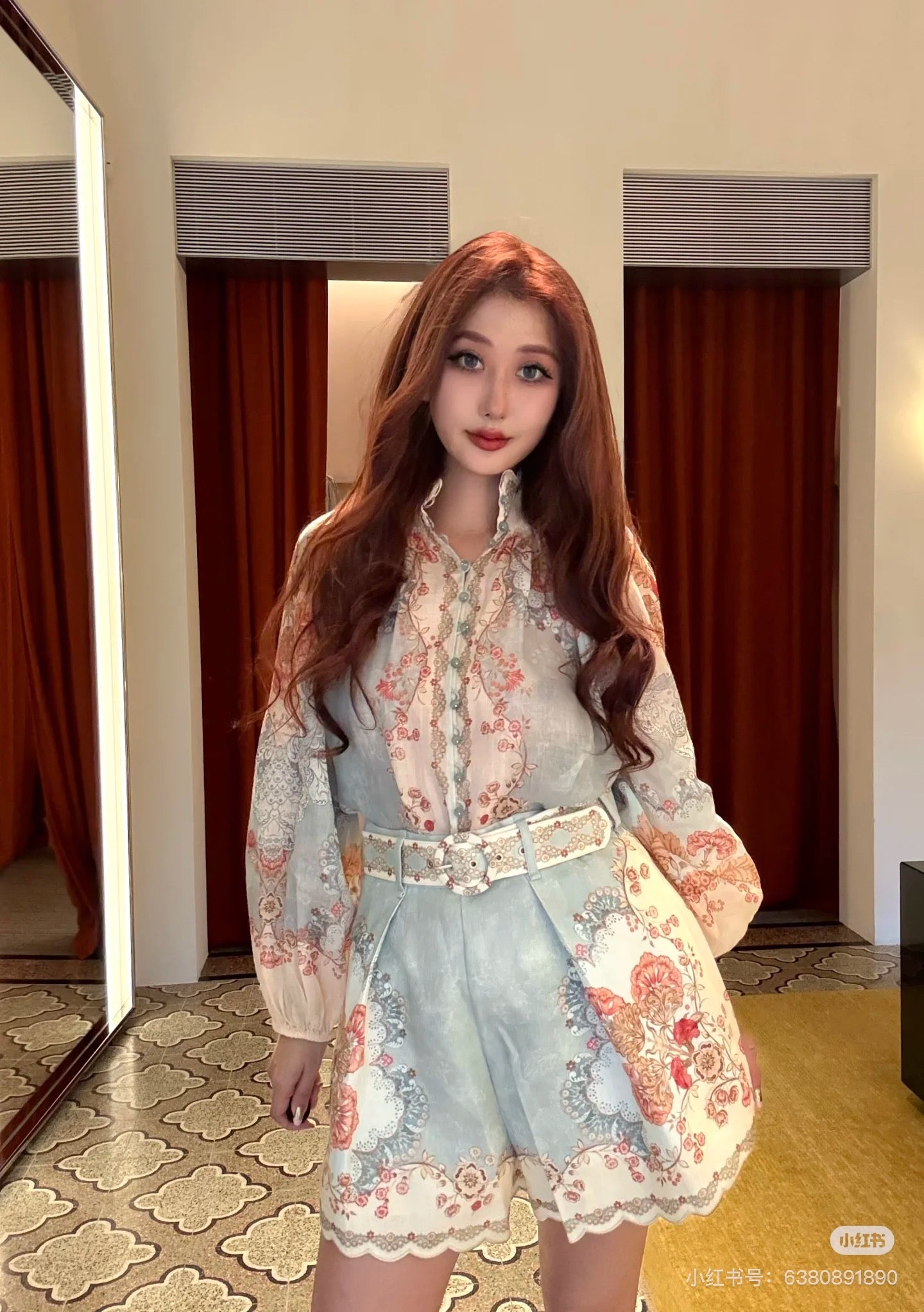 Zimm NEW flower print shirt