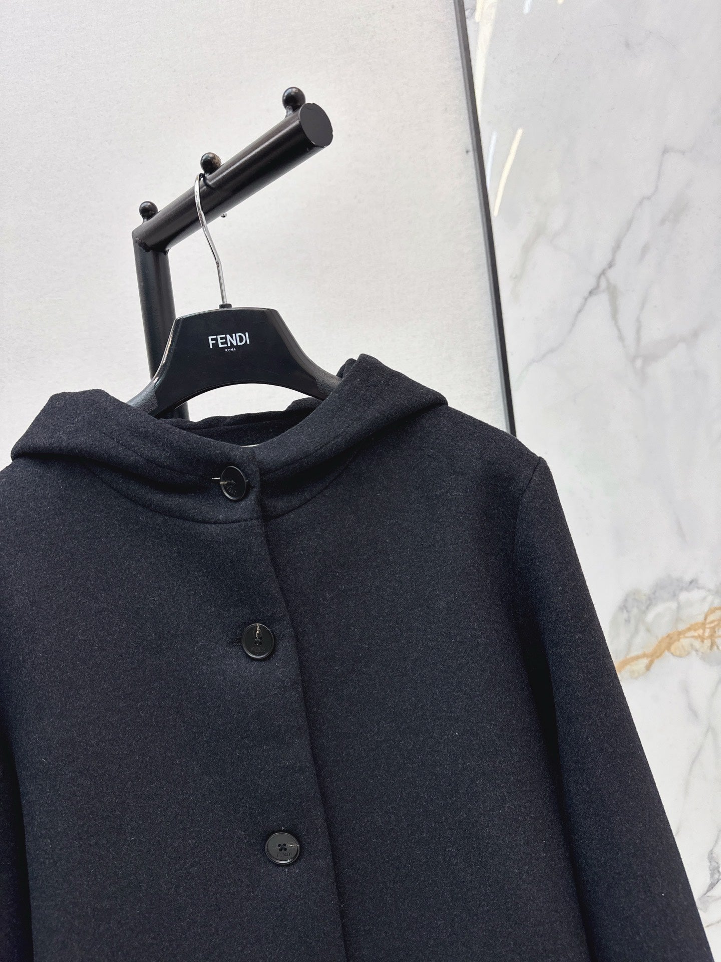 Fend NEW Detachable hooded overcoats