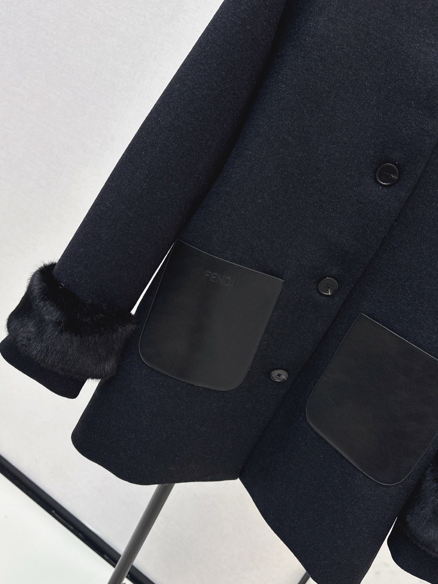 Fend NEW Detachable hooded overcoats