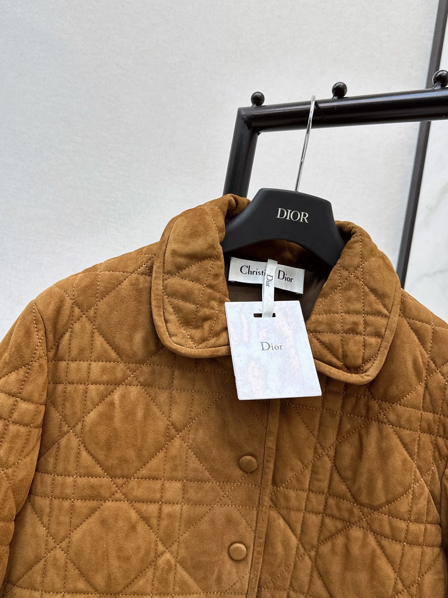 CD NEW Suede padded long coat