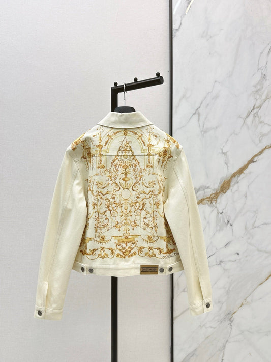 CD NEW printed denim jacket