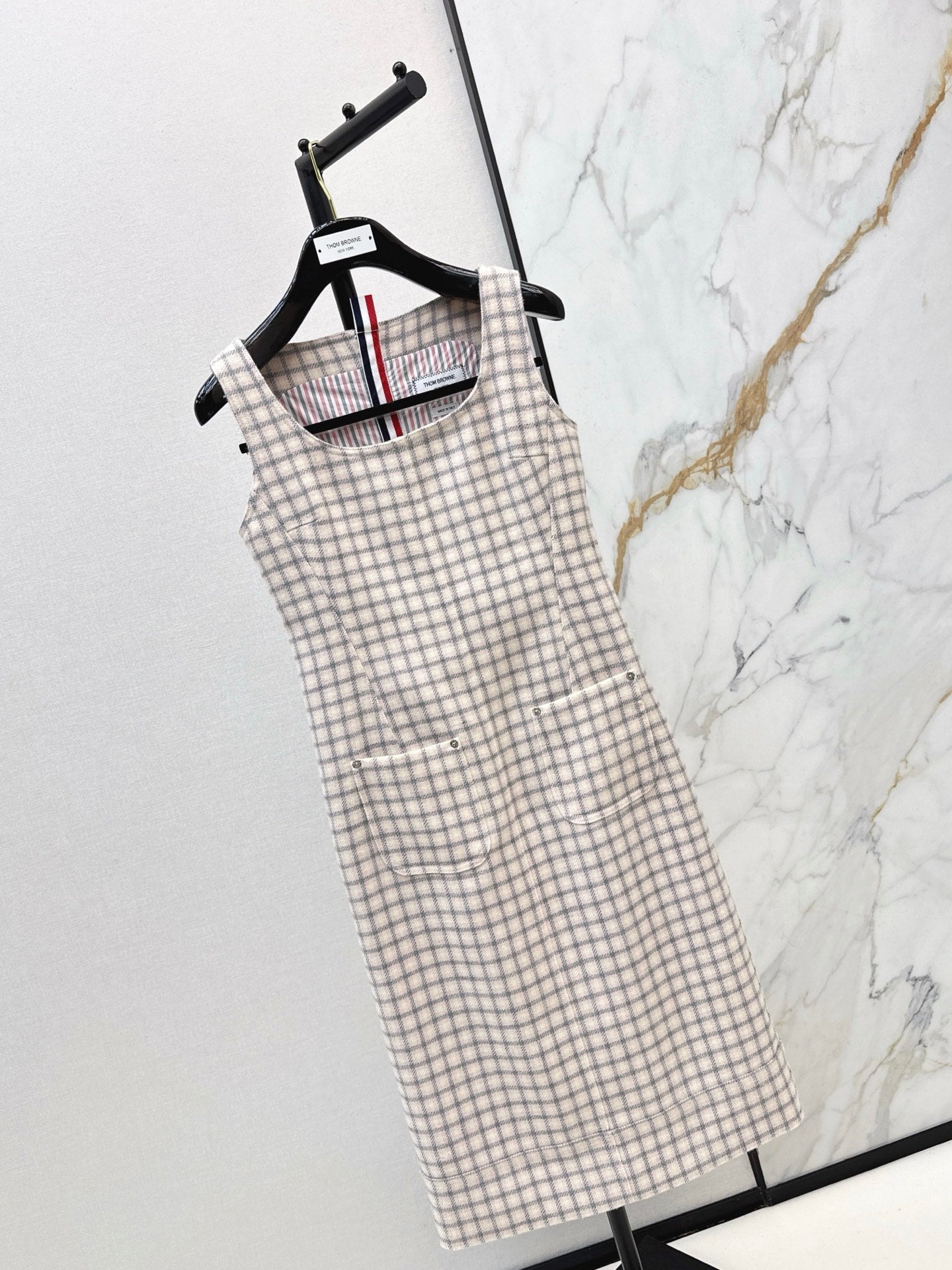 Thom NEWTweed vest dress