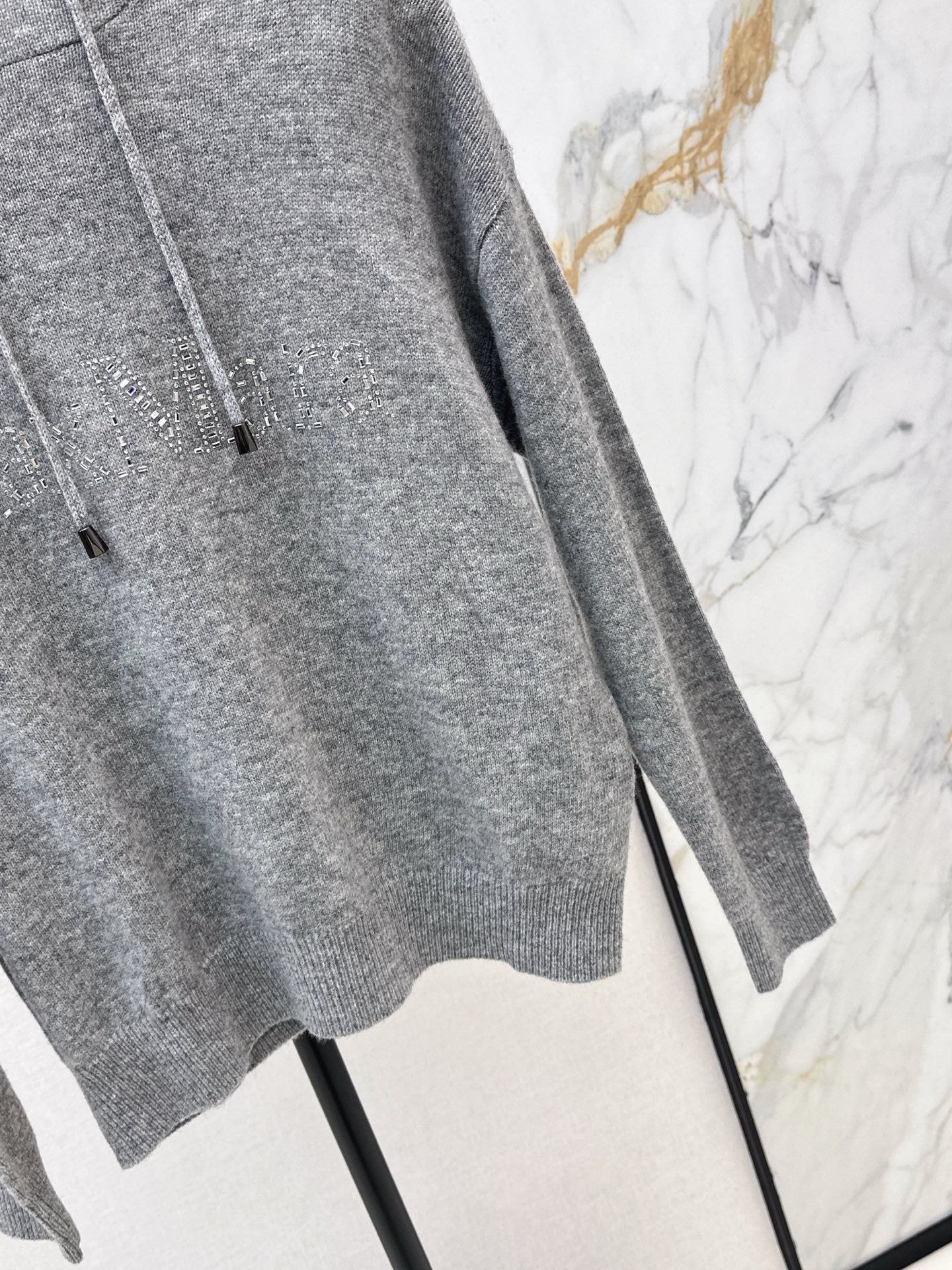 Max NEW rhinestone hooded sweater