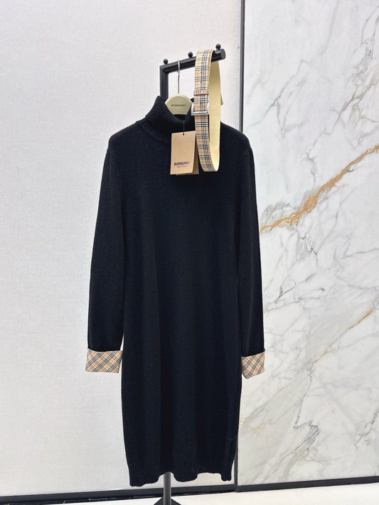 Bur NEW 2in1 contrast wool dress