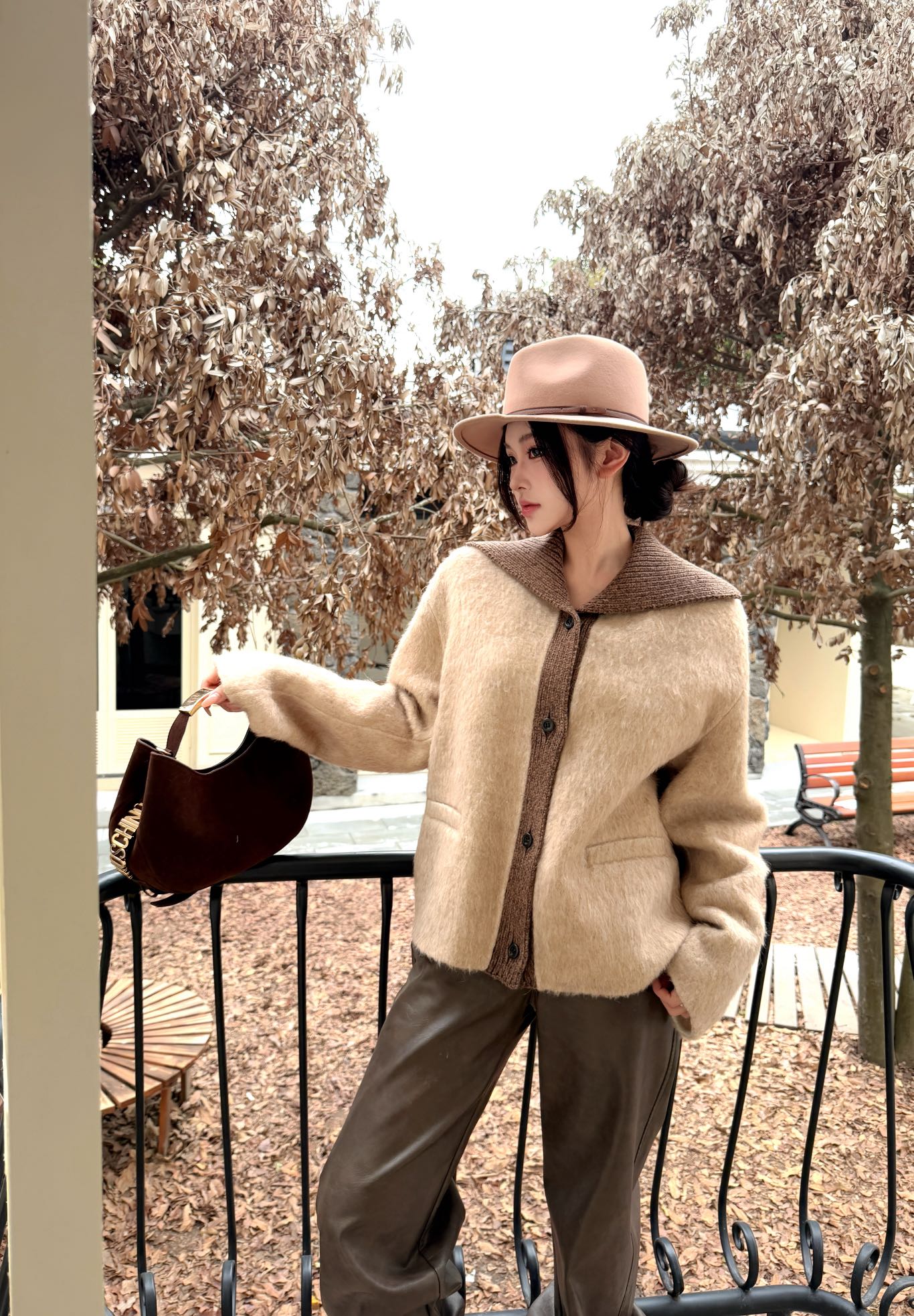 Loro NEW contrast woolen jacket