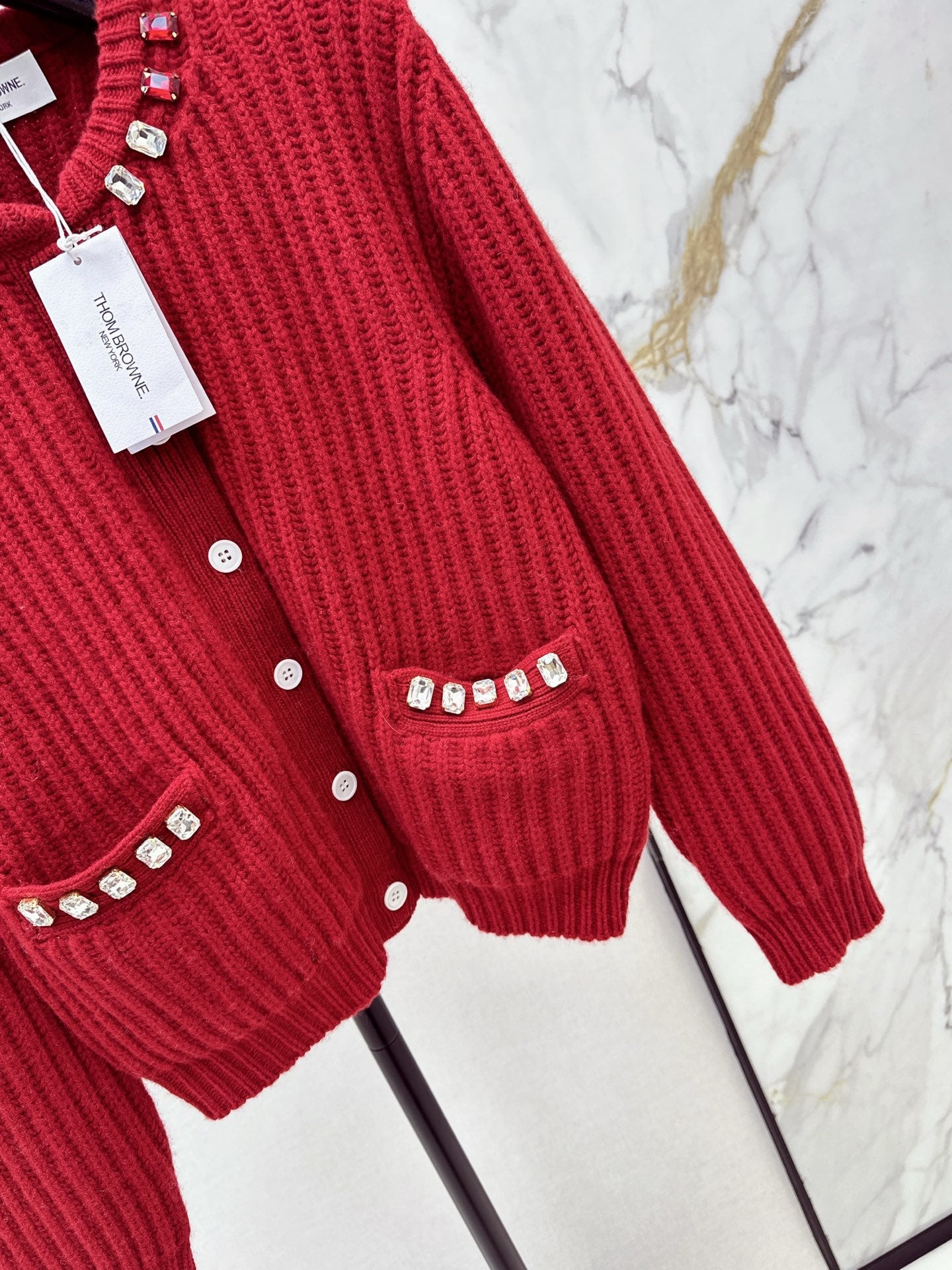 Thom NEW rhinestone knit cardigan
