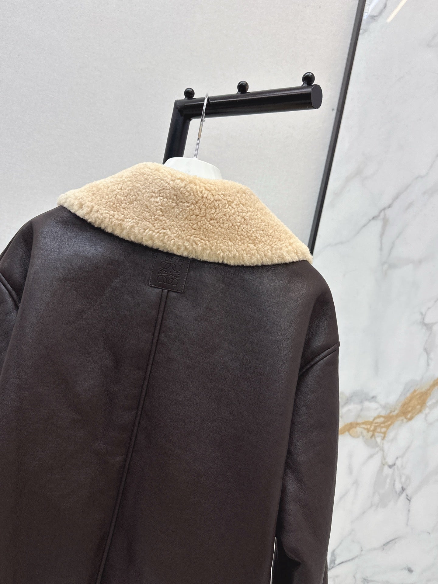 Loe NEW lamb fleece biker