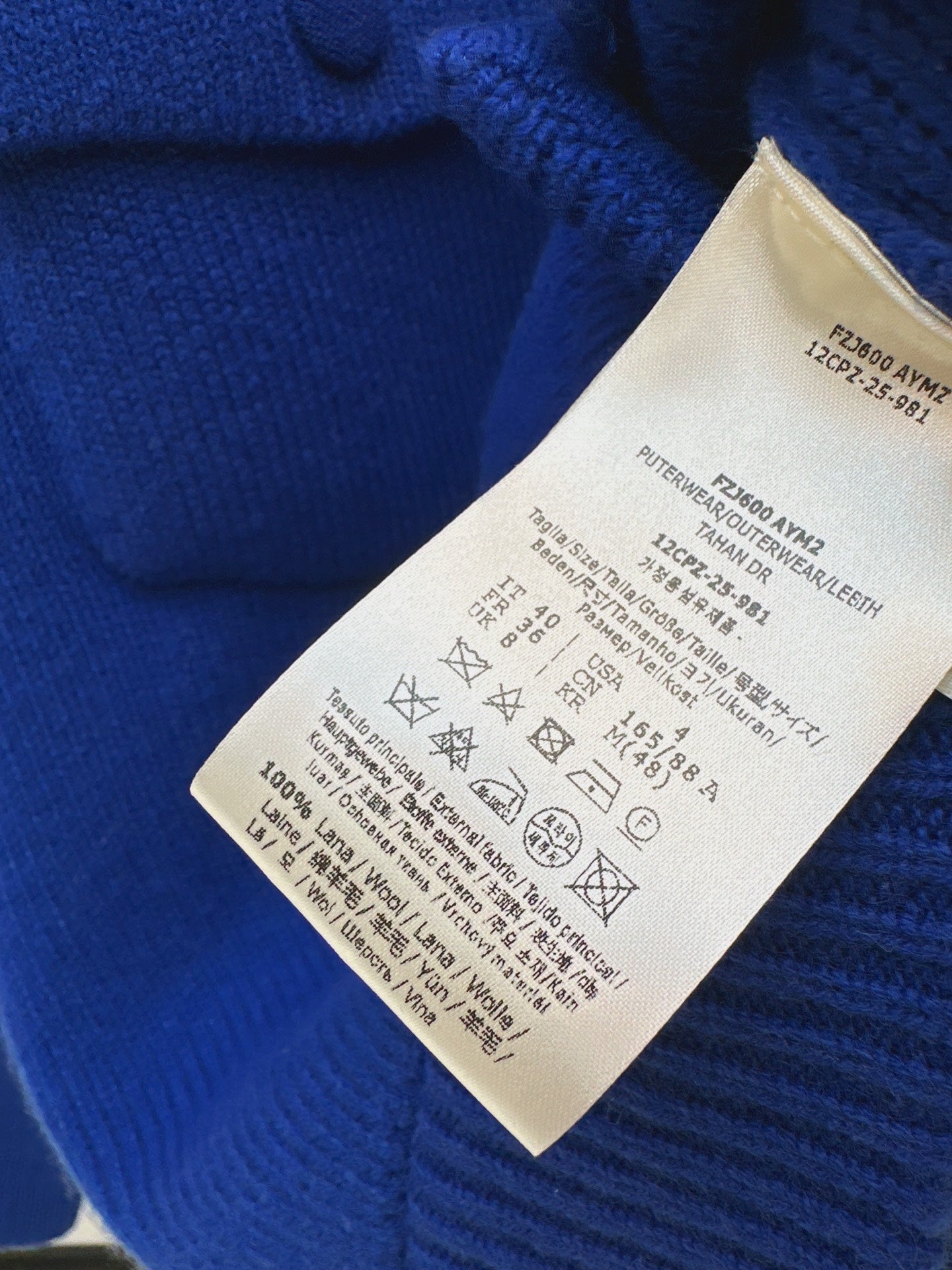 Fend NEW wool knit cardigan