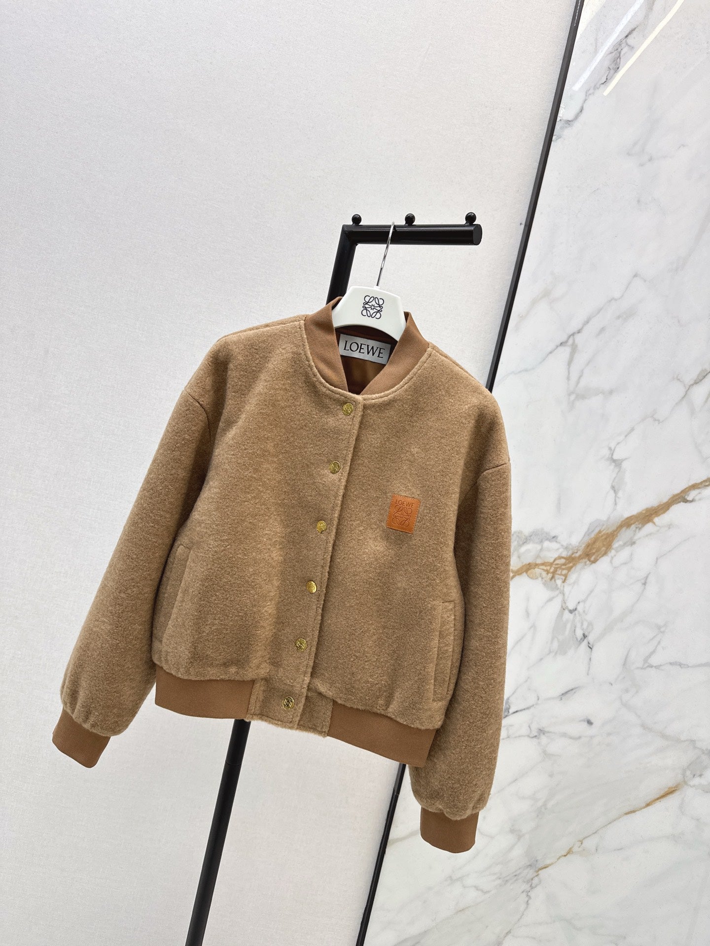 Loe NEW woolen baseball jacket