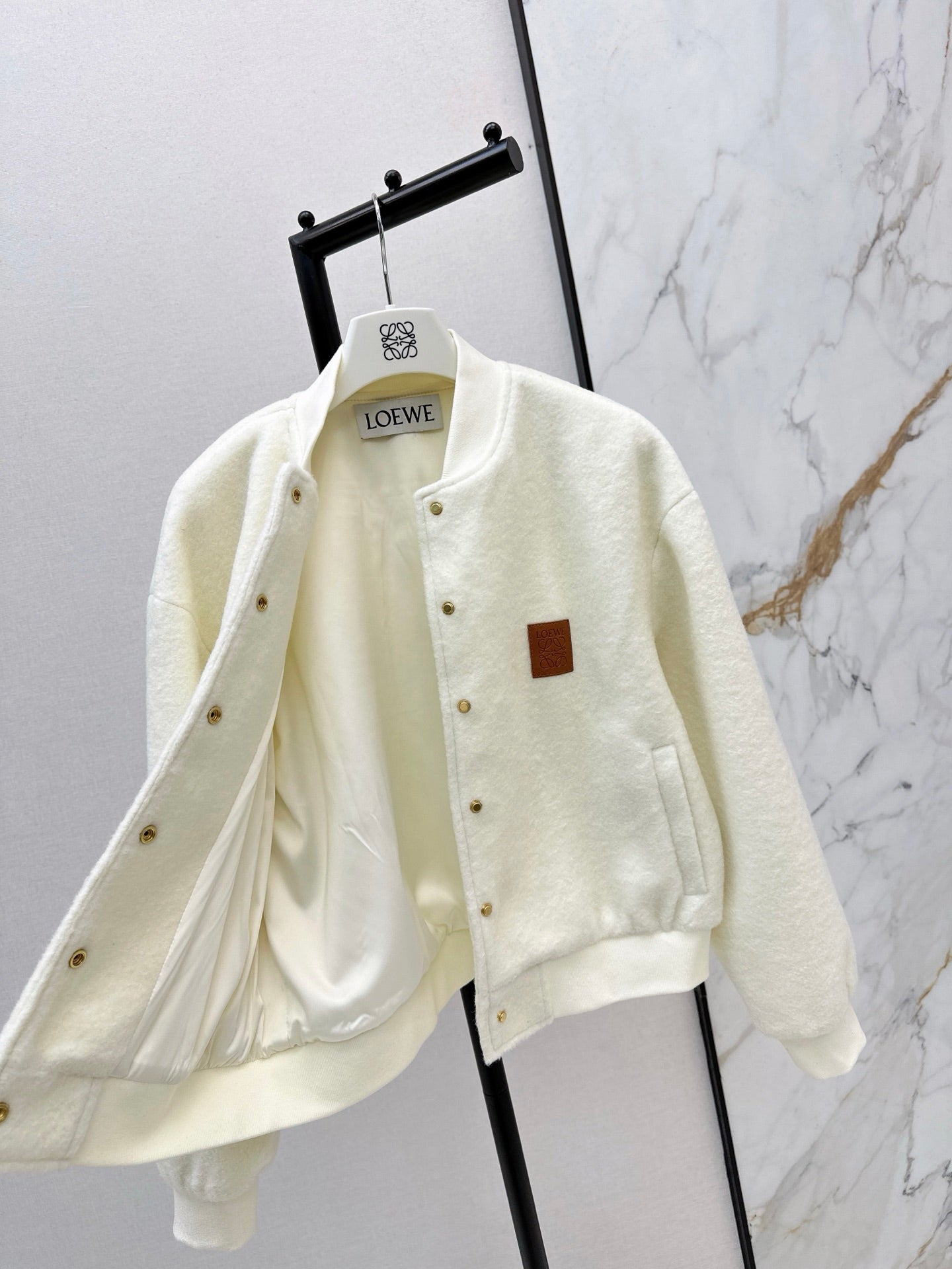 Loe NEW woolen baseball jacket