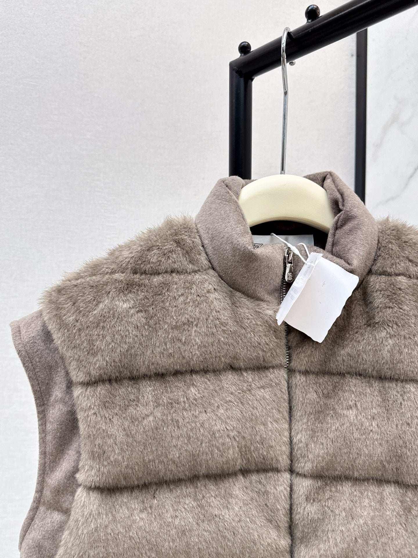 Brun NEW woolen  down vest