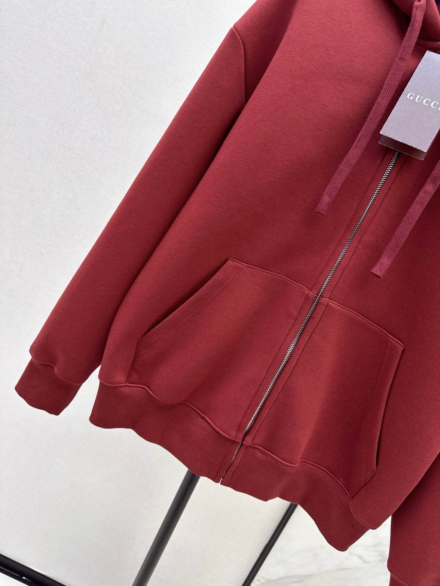 Guc NEW Zippered hooded jacket